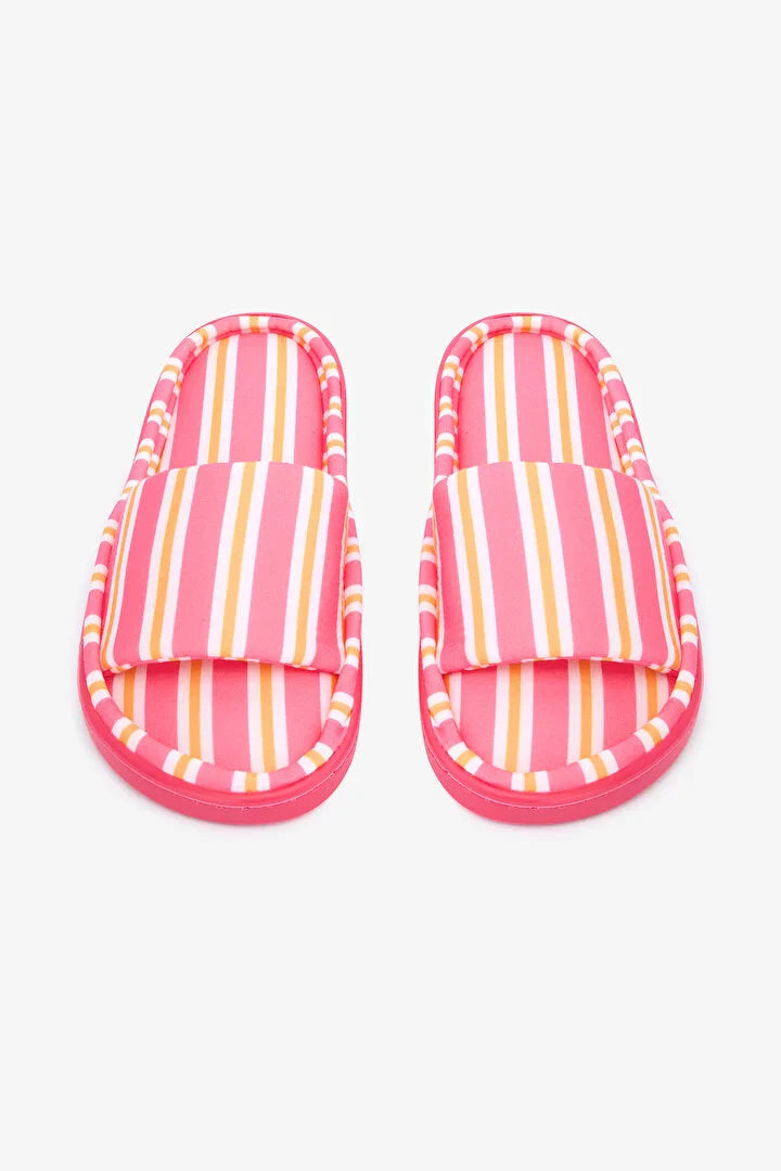 Penti Striped Offwhite Home Slipper