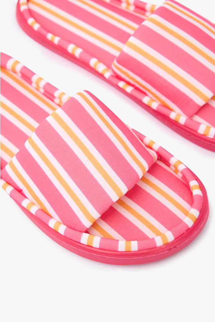 Penti Striped Offwhite Home Slipper