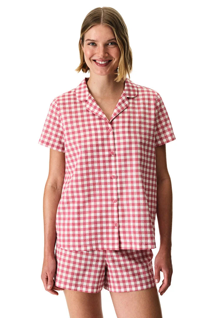 Penti Rose Dust Pink Shirt & Shorts Pyjama Set