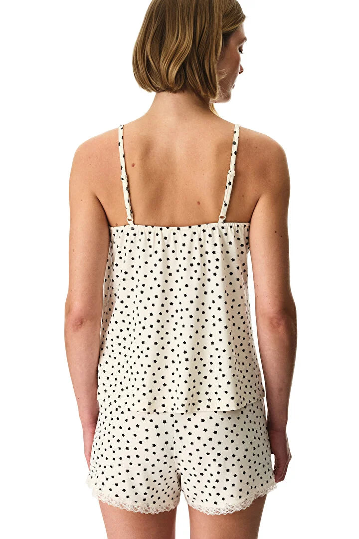 Penti Beige Fleur Shorts Pyjama Set