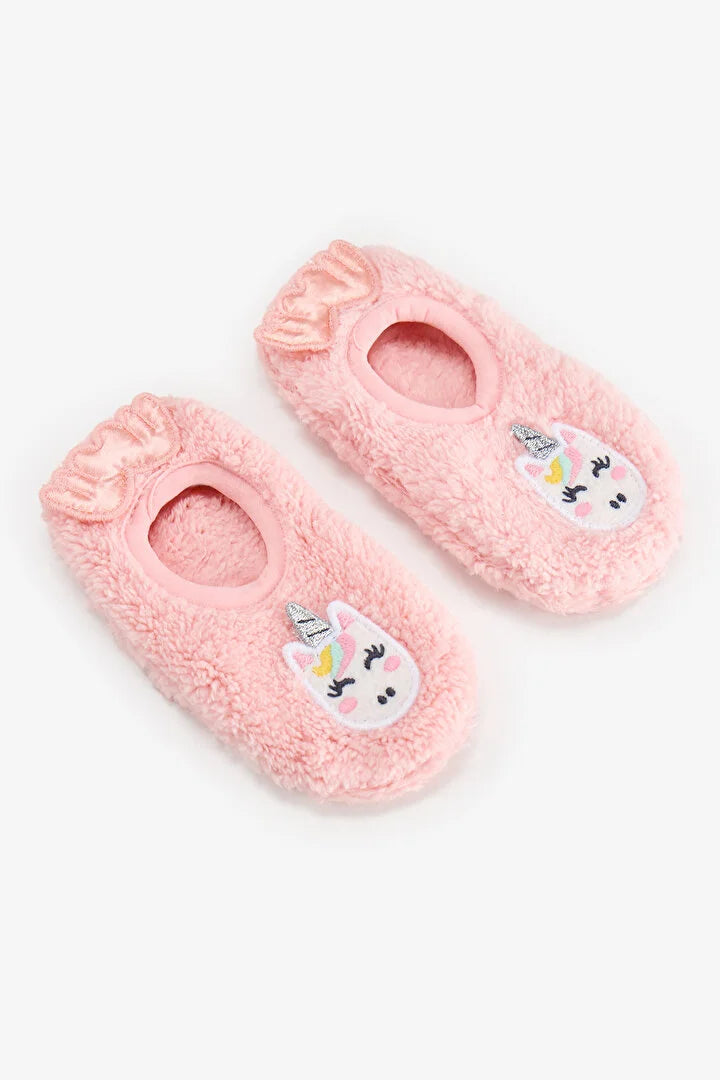 Penti Pink Unicorn Patterned Homesocks