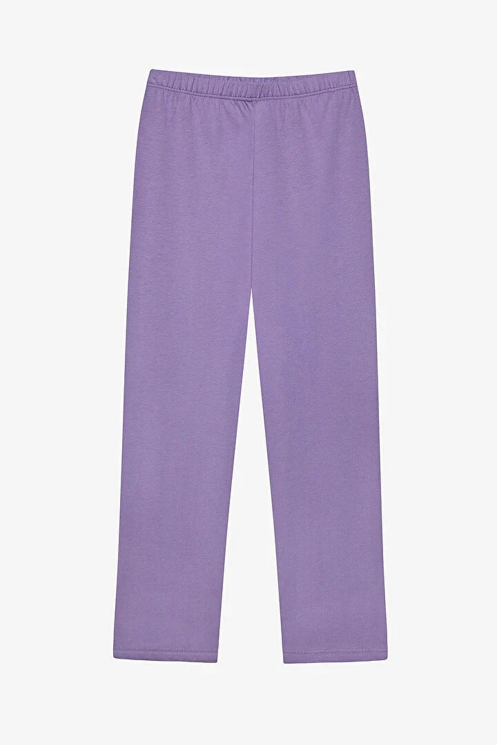 Penti Girls Cat Shirt Lilac Pj Set