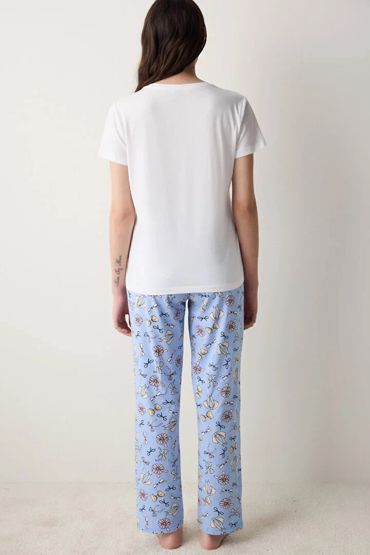 Penti "Bow Of The Day" Pant Multi Color Pj Set
