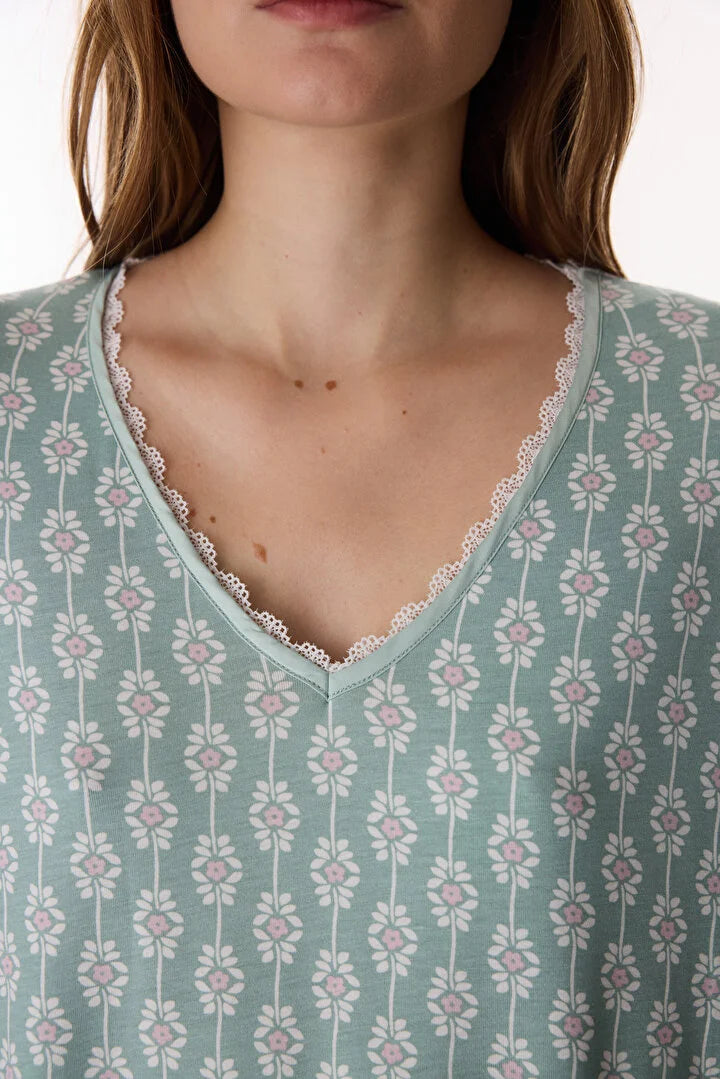 Penti Light Green Nightgown