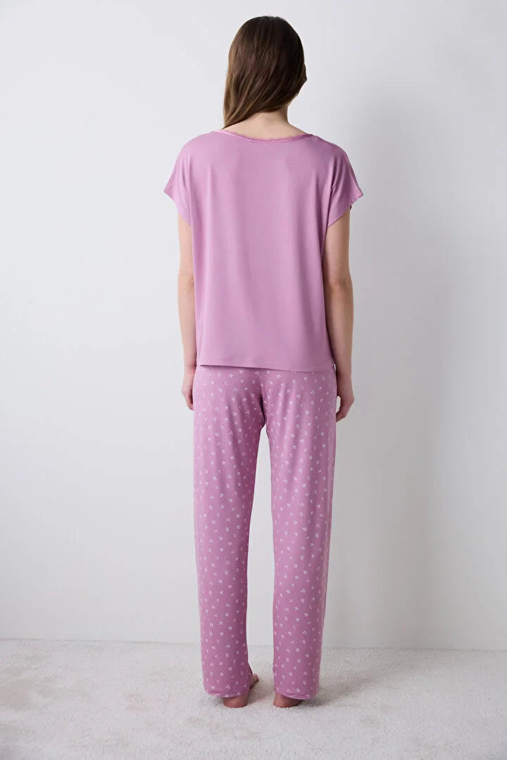 Penti Soft Pant Lilac Pj Set
