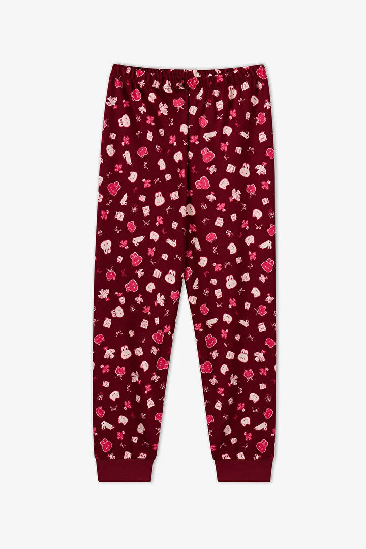 Penti Rose Pink Cotton Long-Sleeved 2-Piece Pajama Set