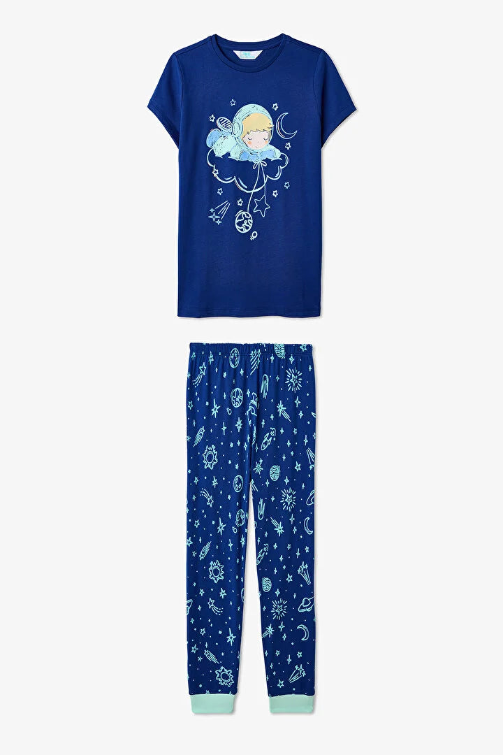 Penti Navy Boys Cosmic Nap 2in1 Pajama Set