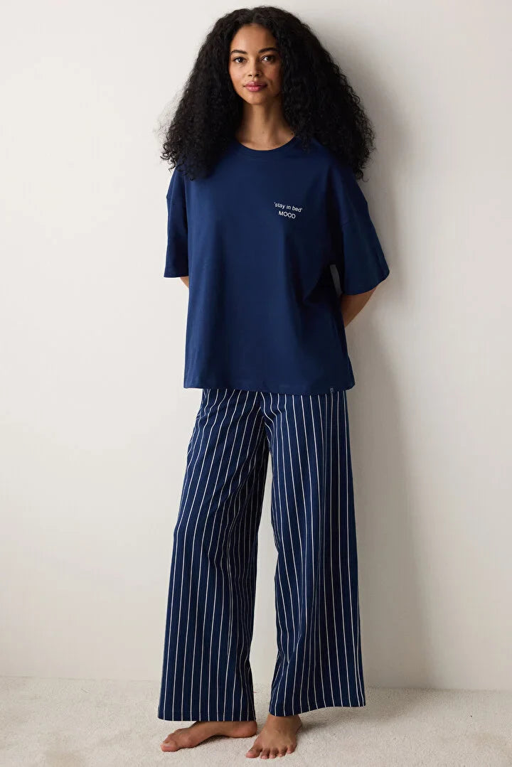 Penti Pant Navy Pj Set