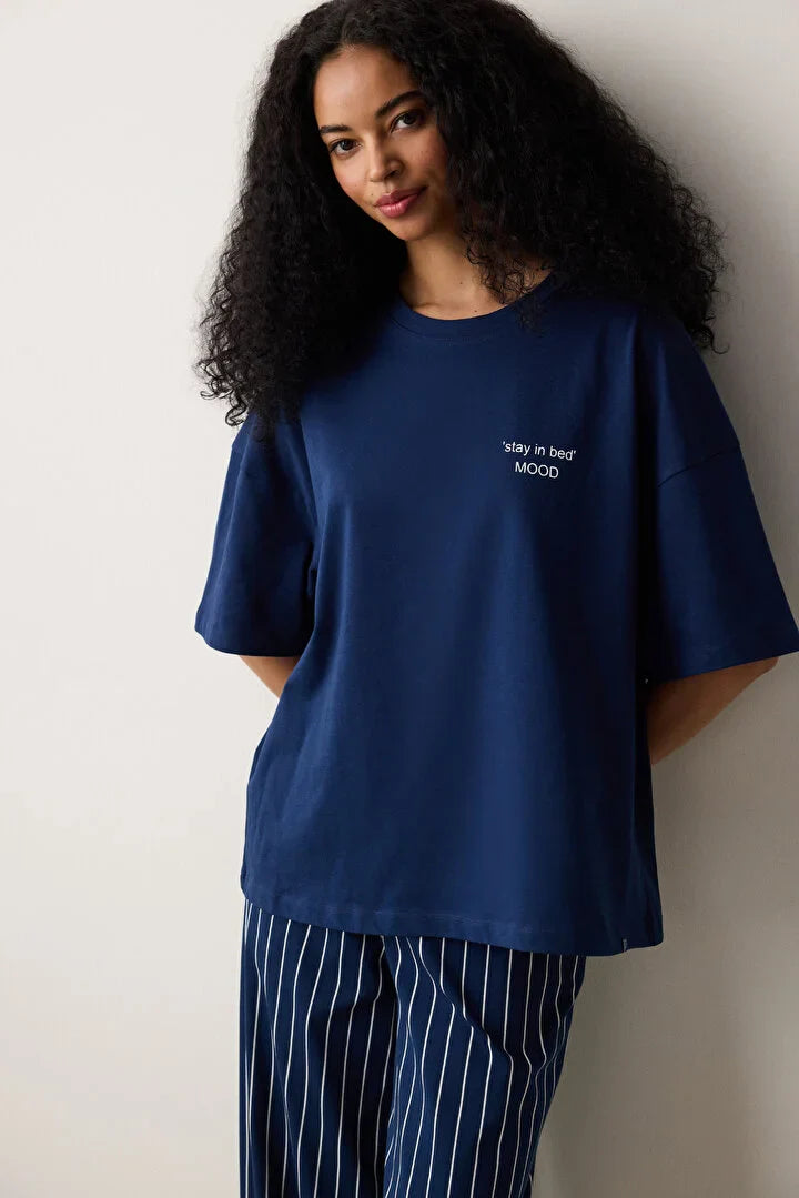 Penti Pant Navy Pj Set