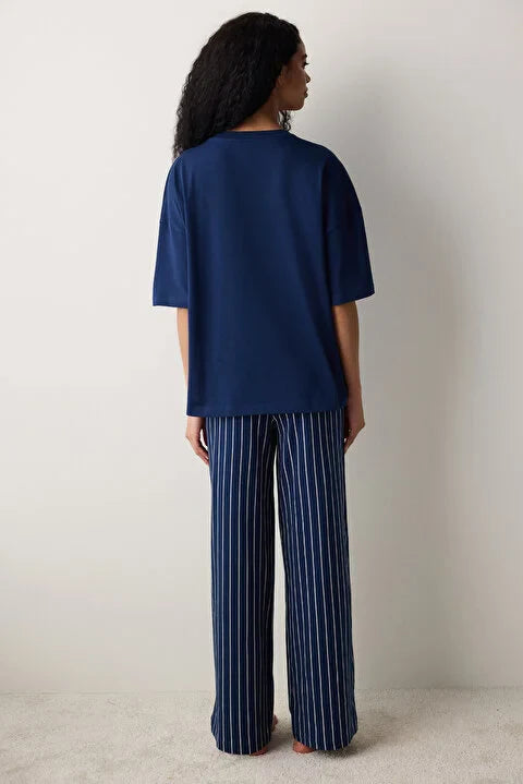 Penti Pant Navy Pj Set
