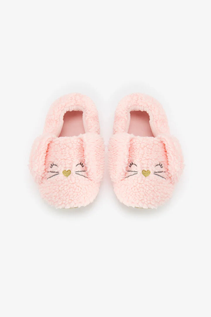 Penti Light Pink Sleepy Bunny Bunny Print House Slippers