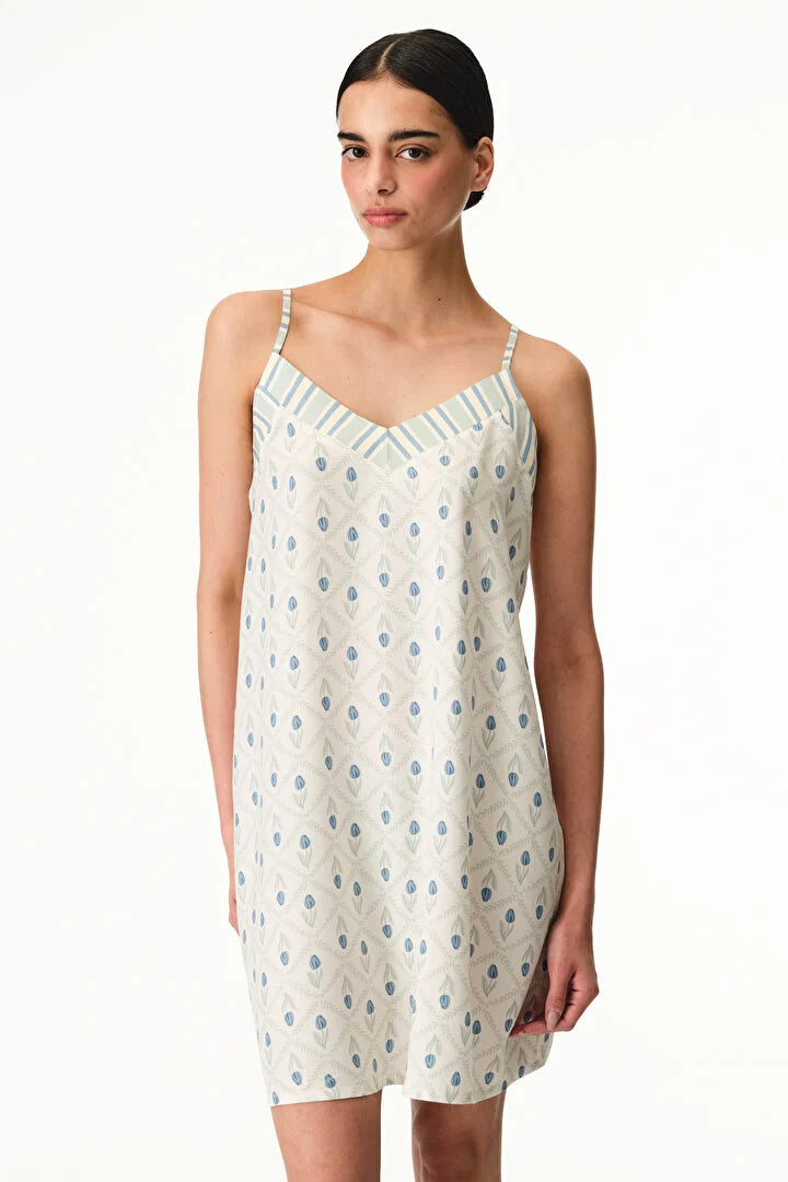 Penti Beige Serenity Floral Nightgown