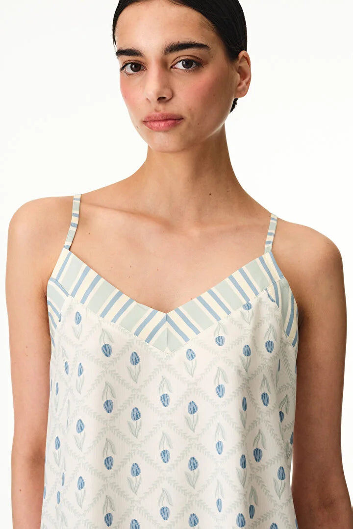 Penti Beige Serenity Floral Nightgown