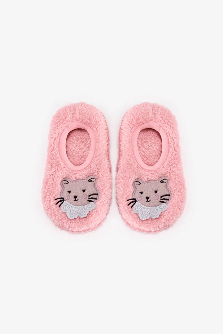Penti Pink Kitty Cat Patterned HomeSocks