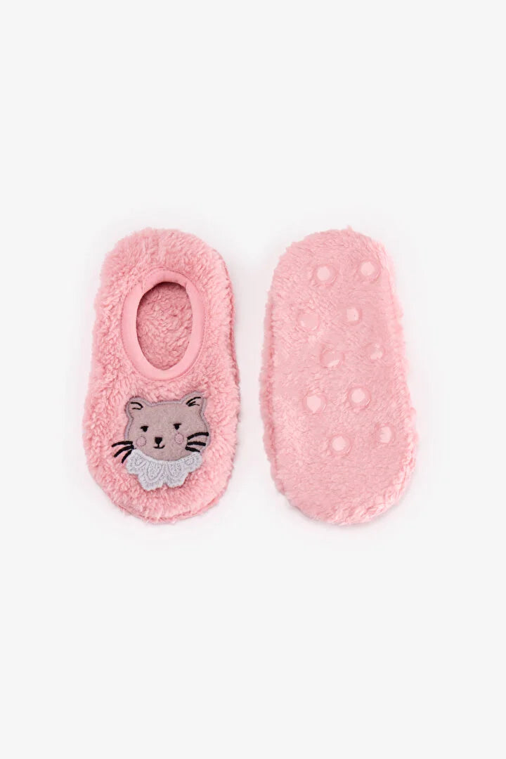 Penti Pink Kitty Cat Patterned HomeSocks