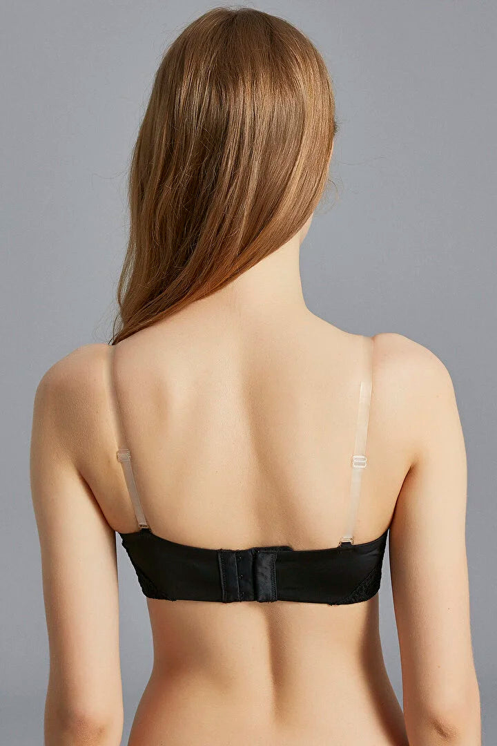 Penti Black Transparent Strap Bra