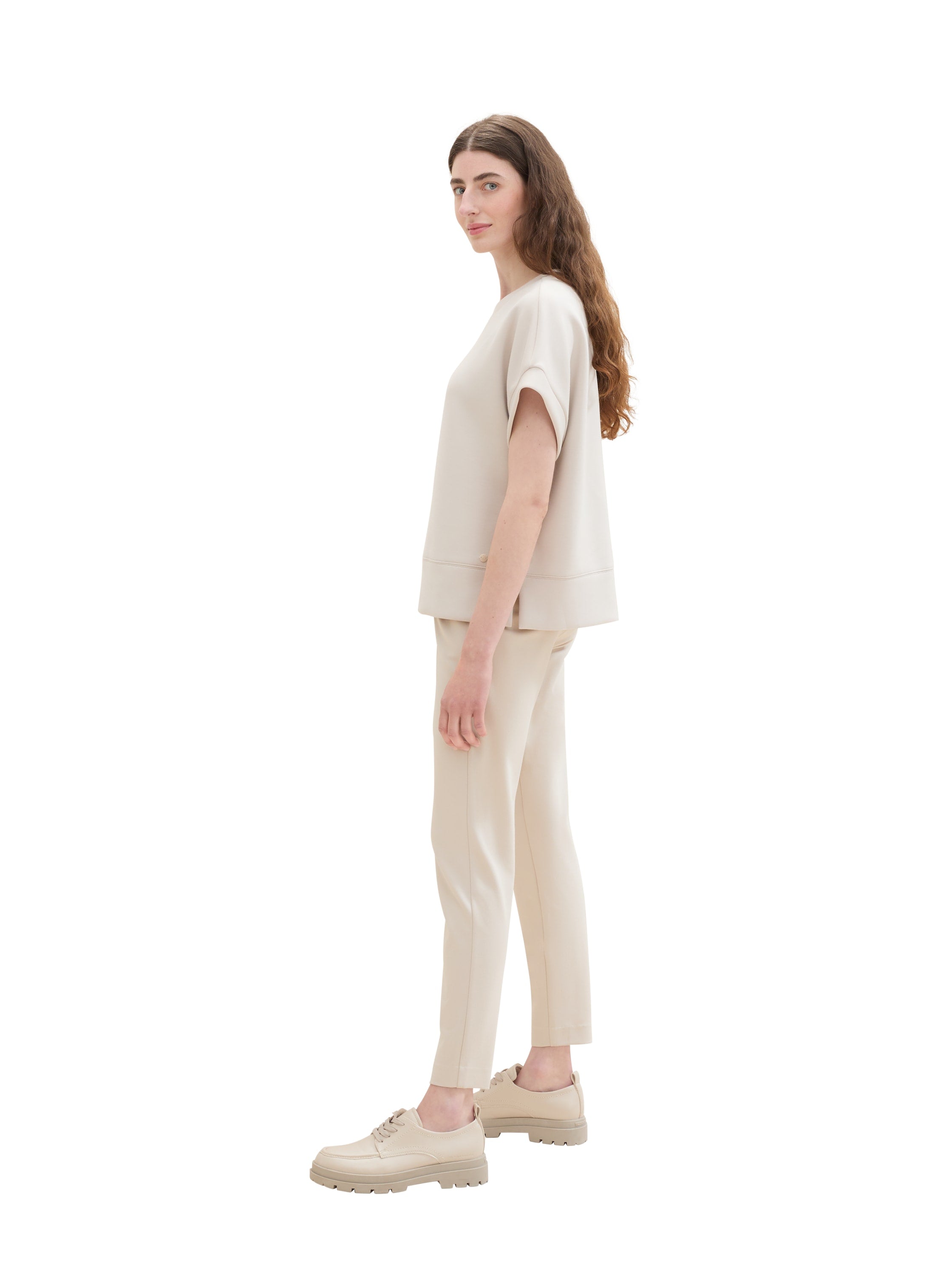 Tom Tailor Casual Material Beige Pant