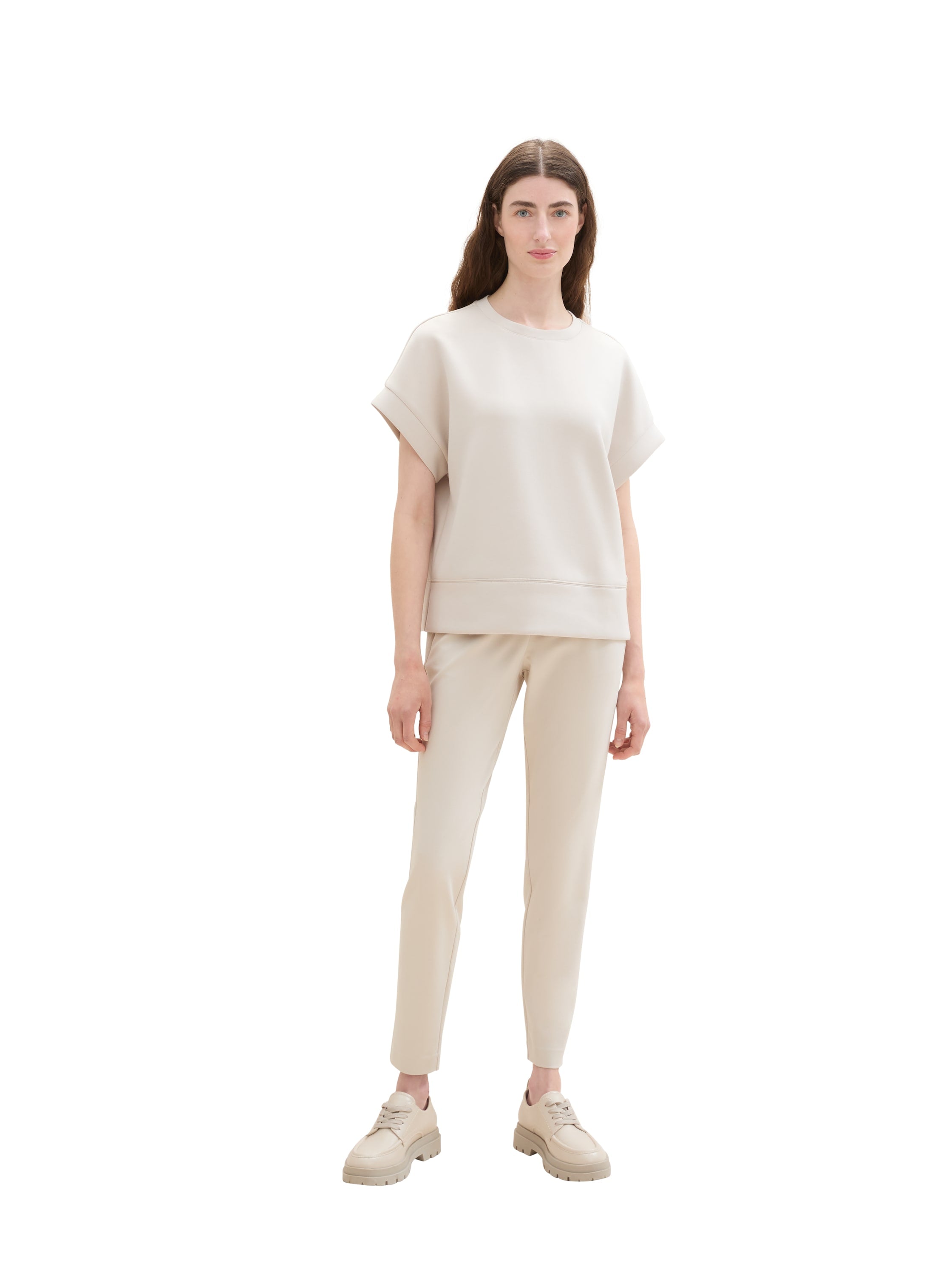 Tom Tailor Casual Material Beige Pant