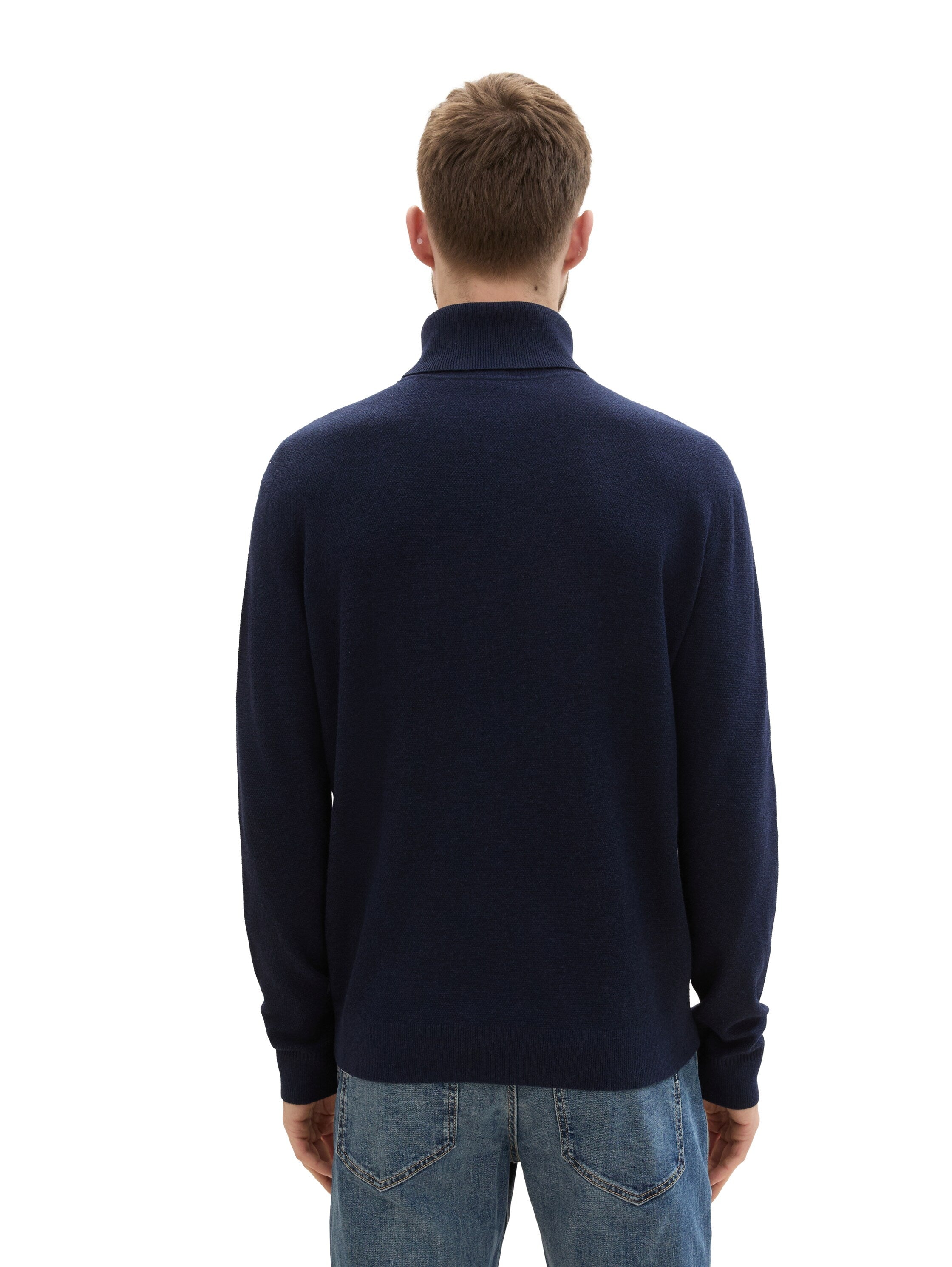 Tom Tailor Soft Turtleneck Navy Sweater