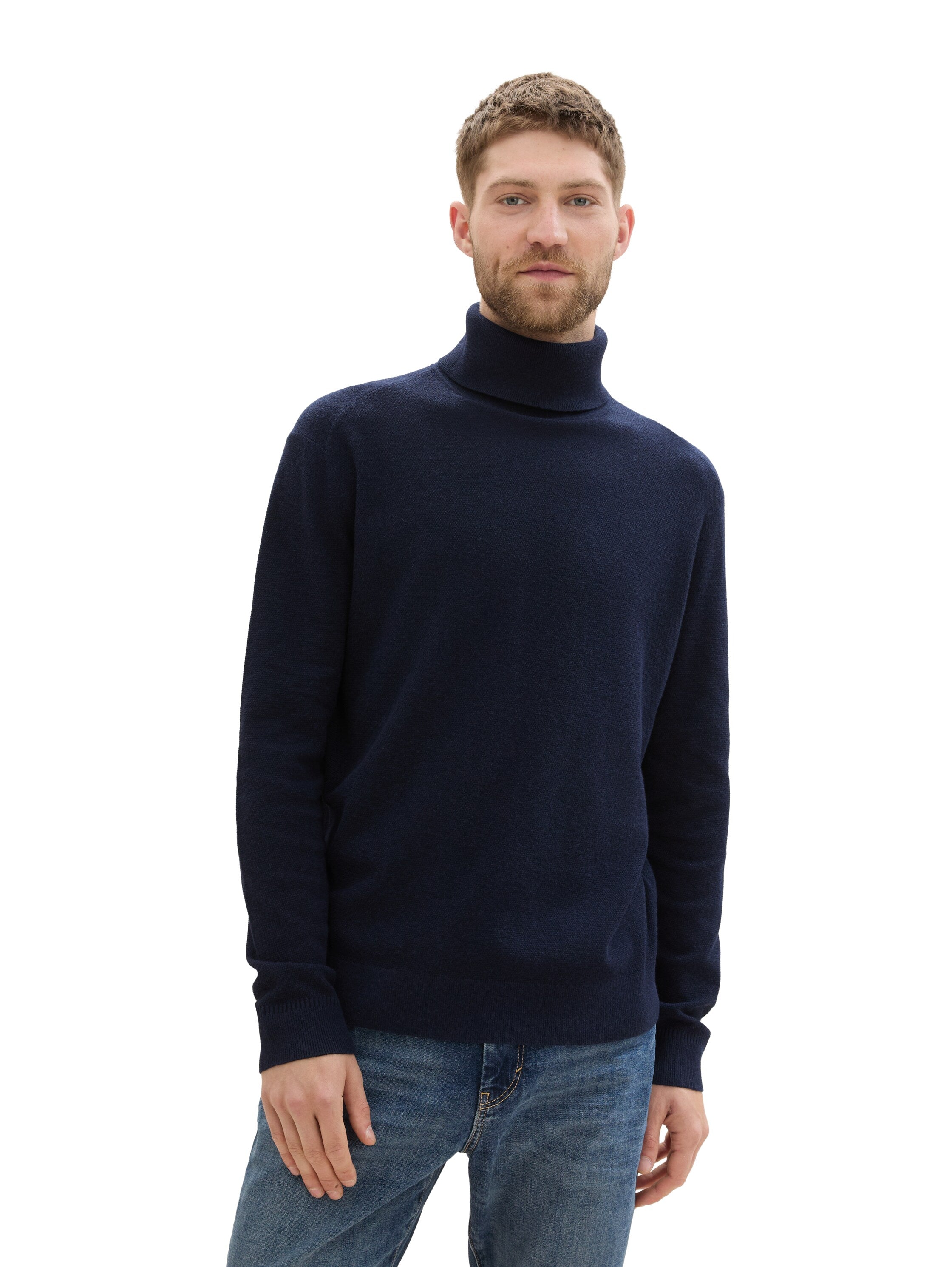 Tom Tailor Soft Turtleneck Navy Sweater