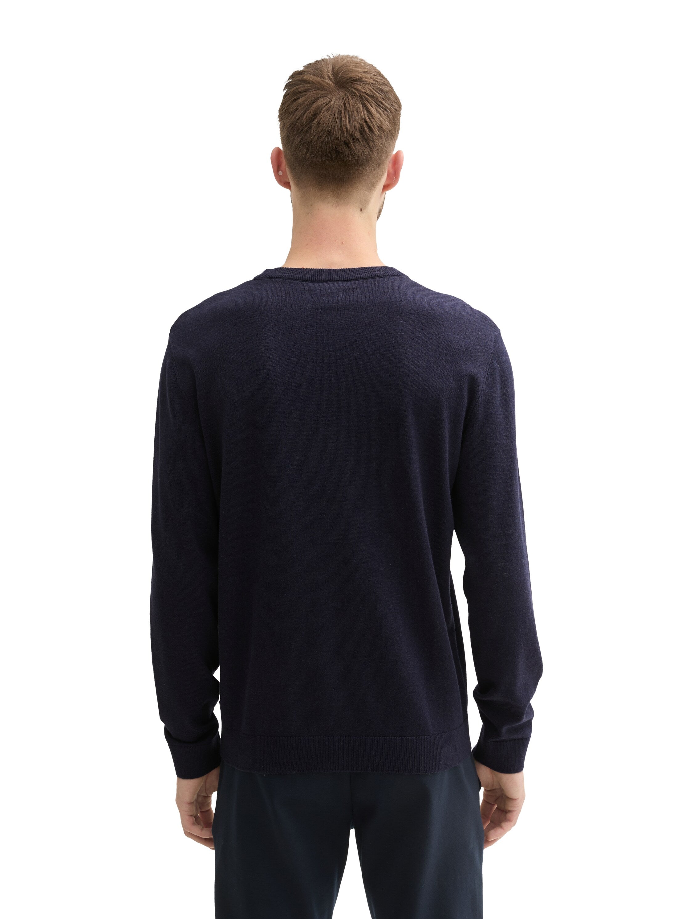 Tom Tailor Navy Basic Round Neck Sweater