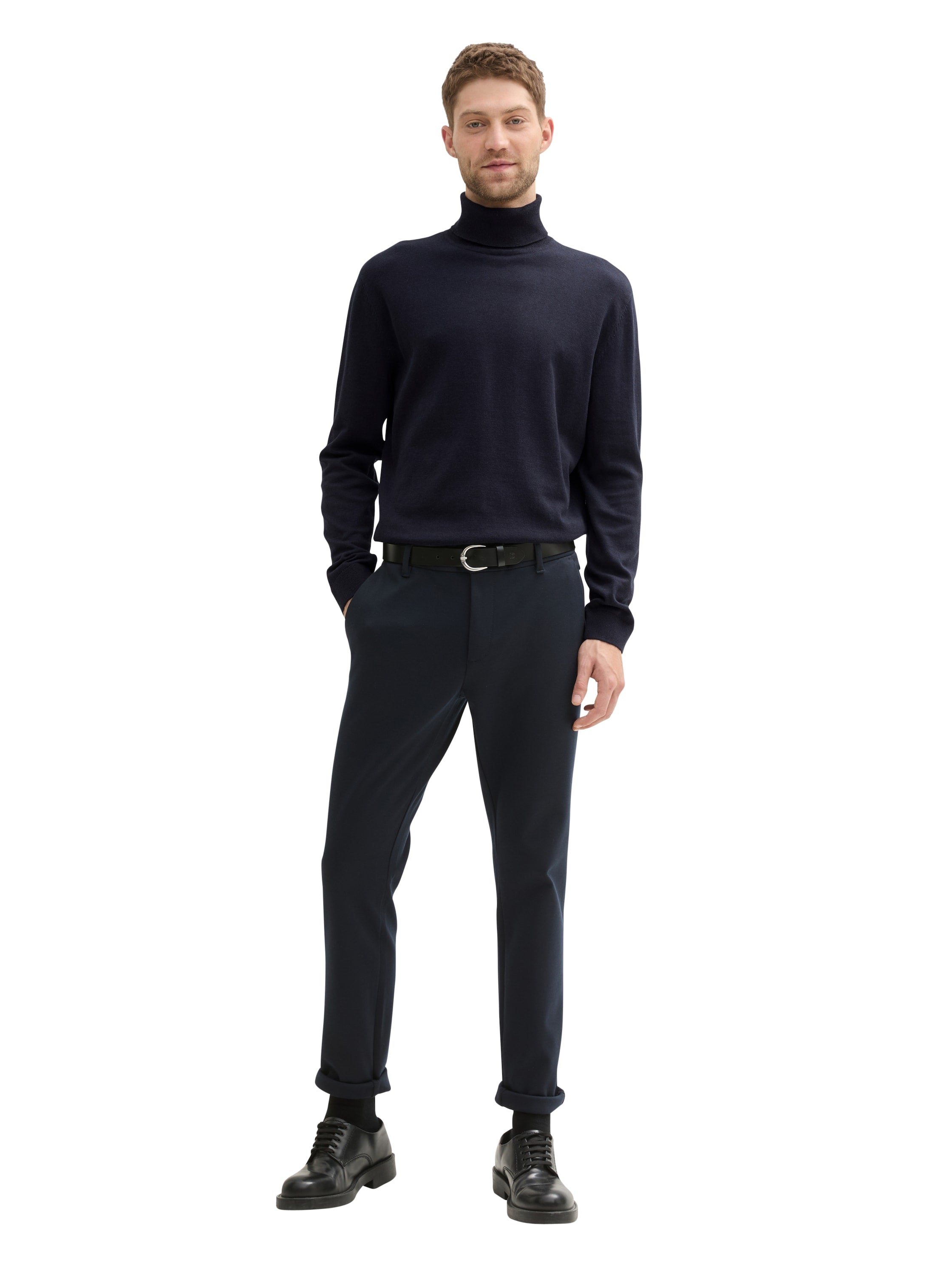 Tom Tailor Navy Turtle Neck Basic Sweater