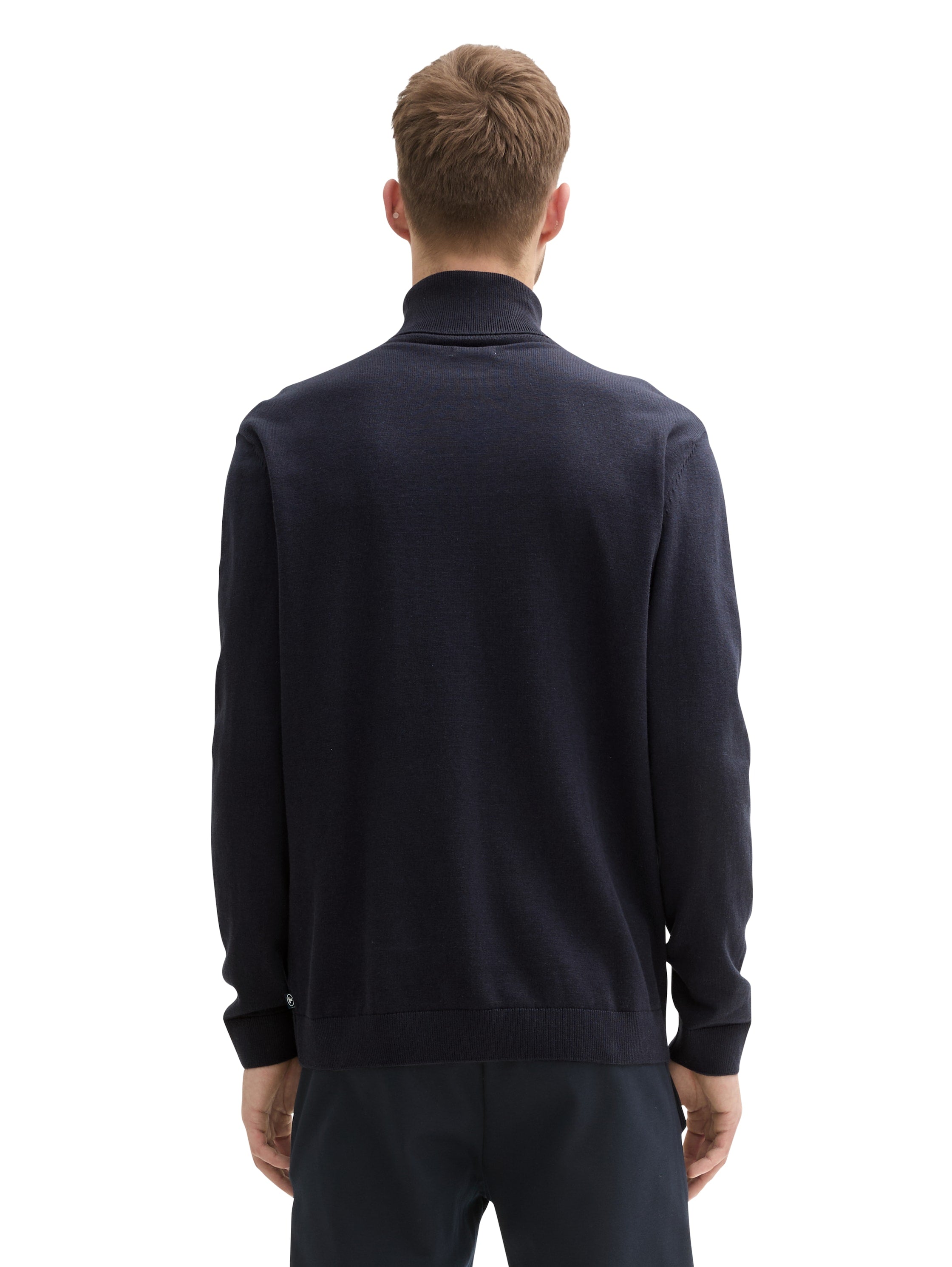 Tom Tailor Navy Turtle Neck Basic Sweater