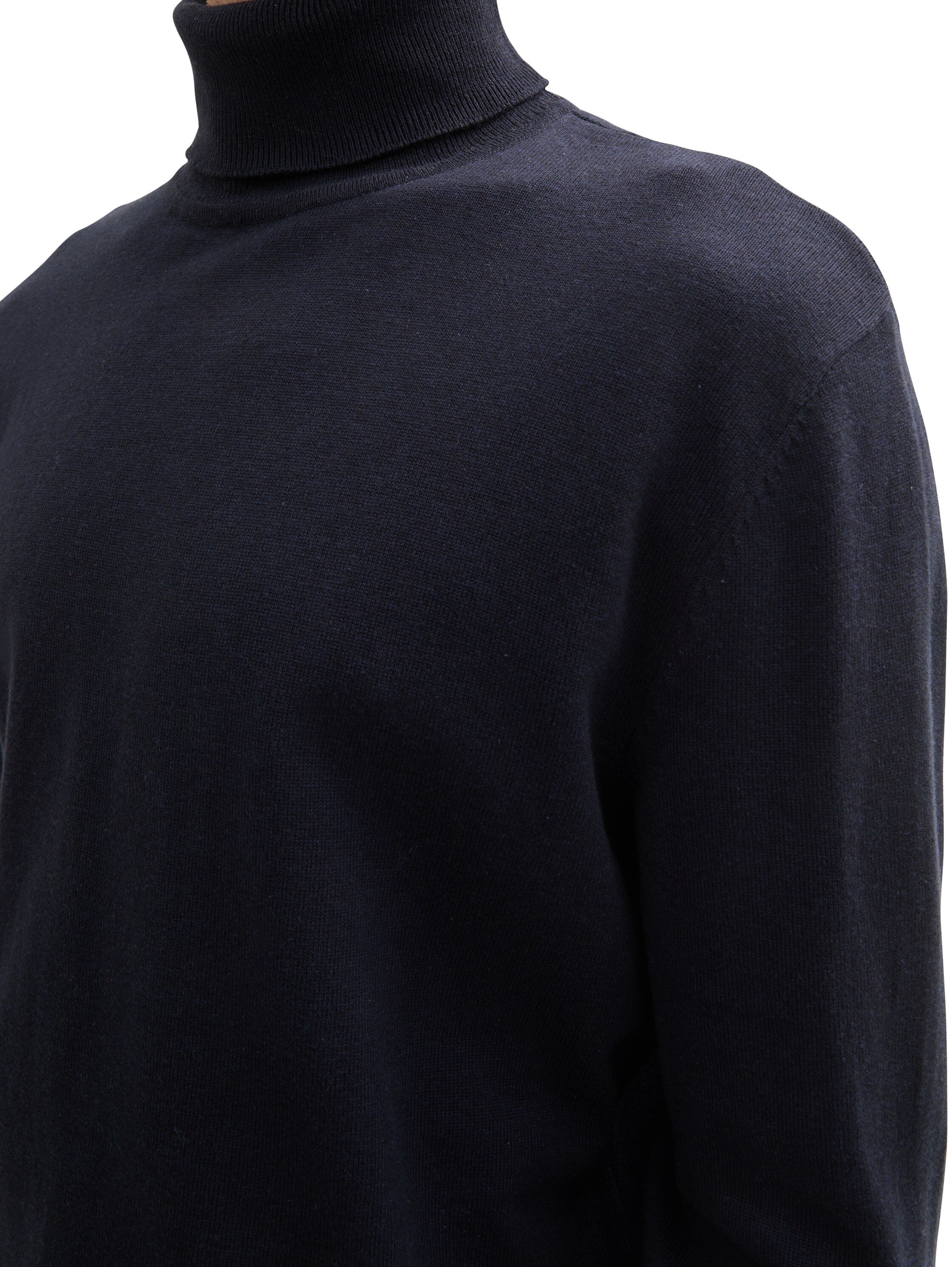 Tom Tailor Navy Turtle Neck Basic Sweater