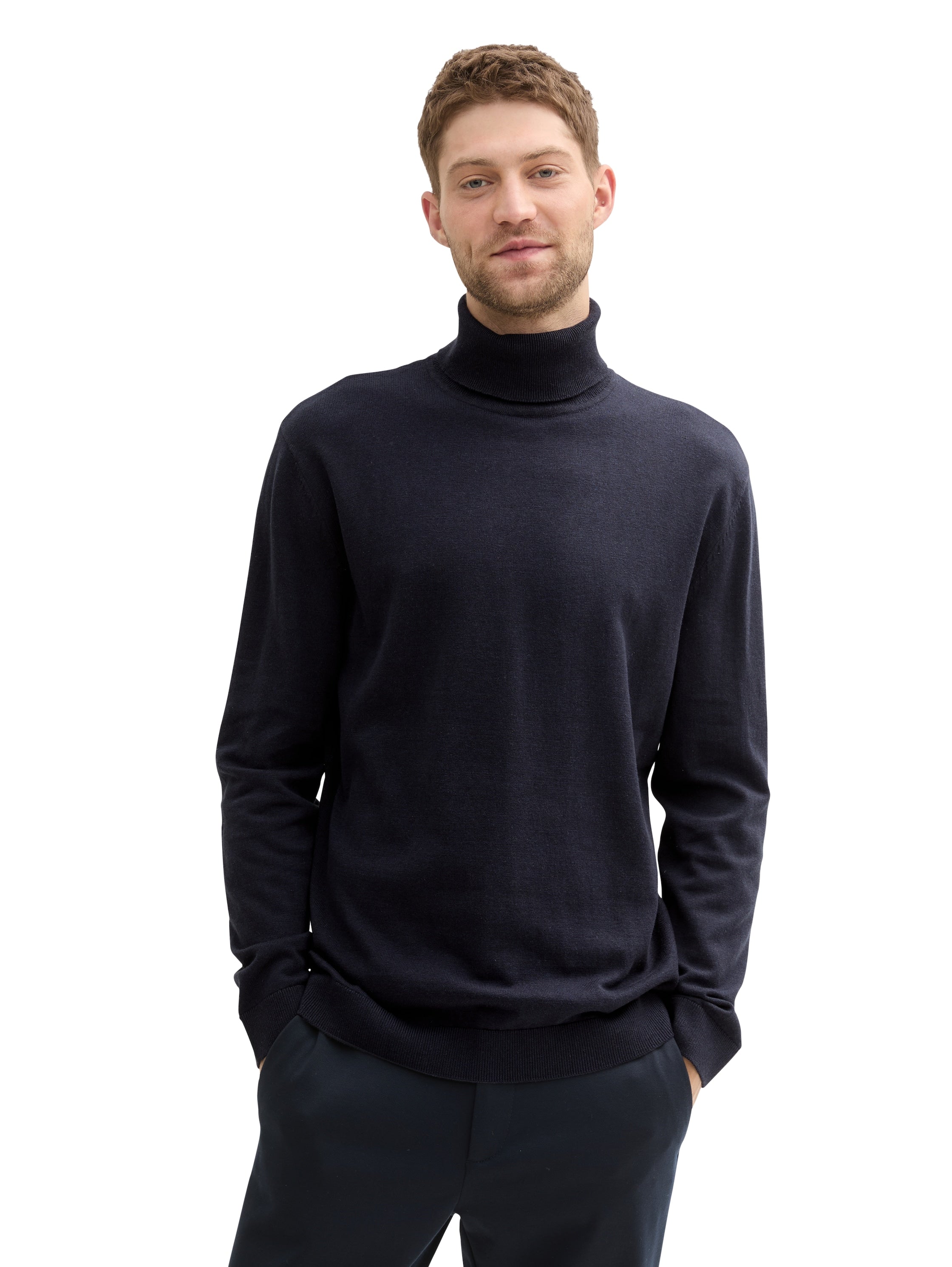 Tom Tailor Navy Turtle Neck Basic Sweater