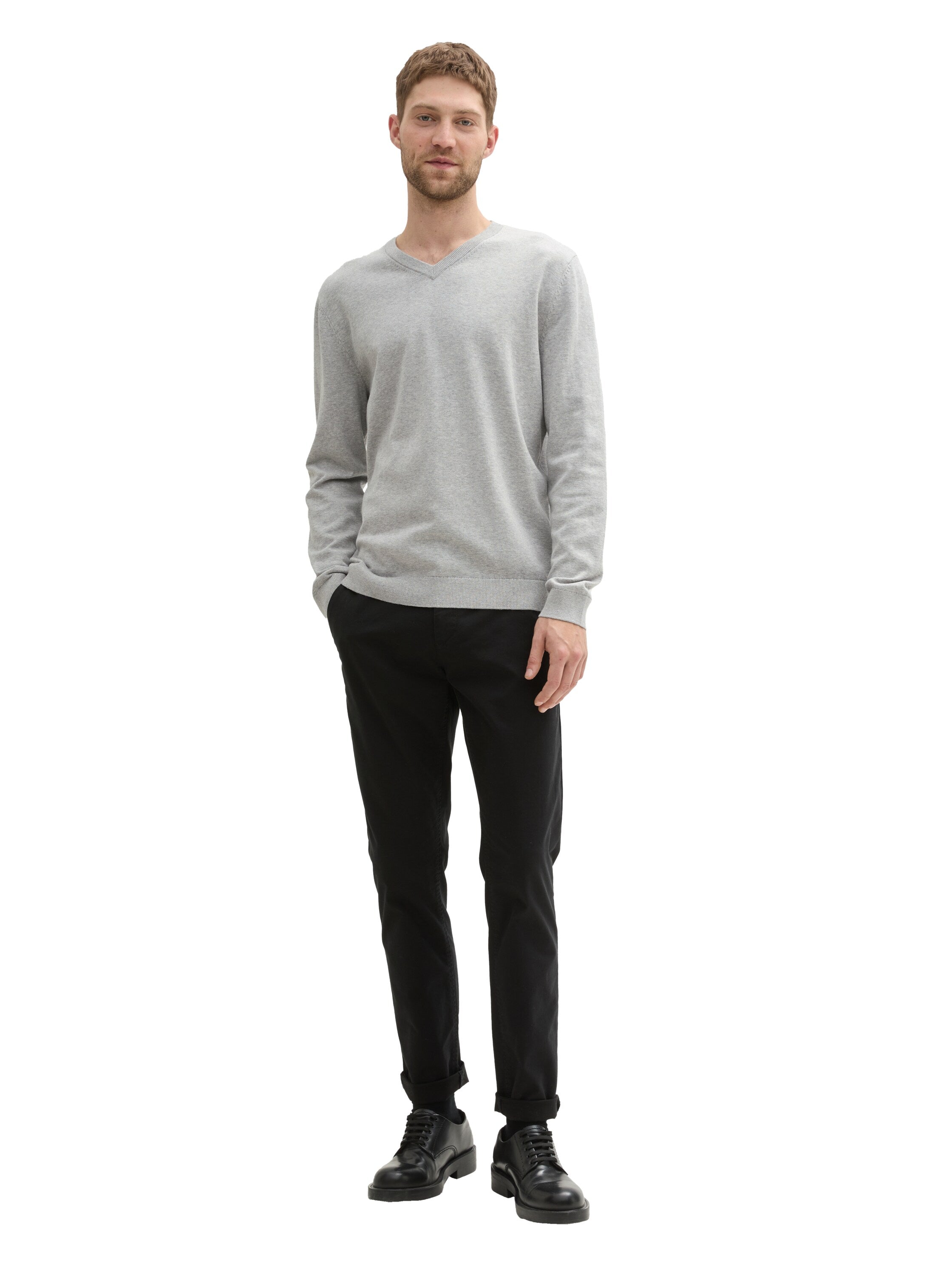 Tom Tailor Knit Wear Light Grey Sweater