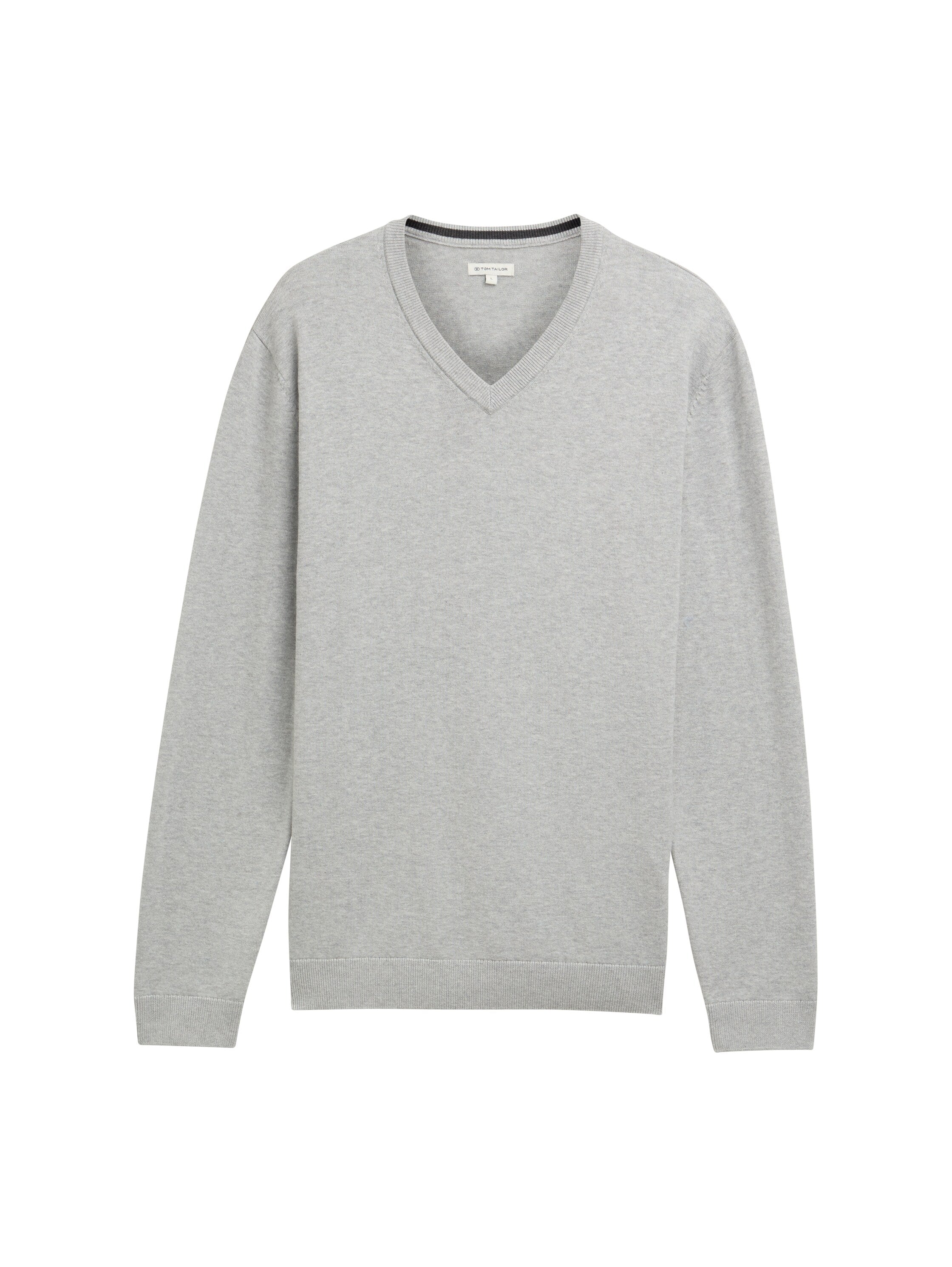 Tom Tailor Knit Wear Light Grey Sweater