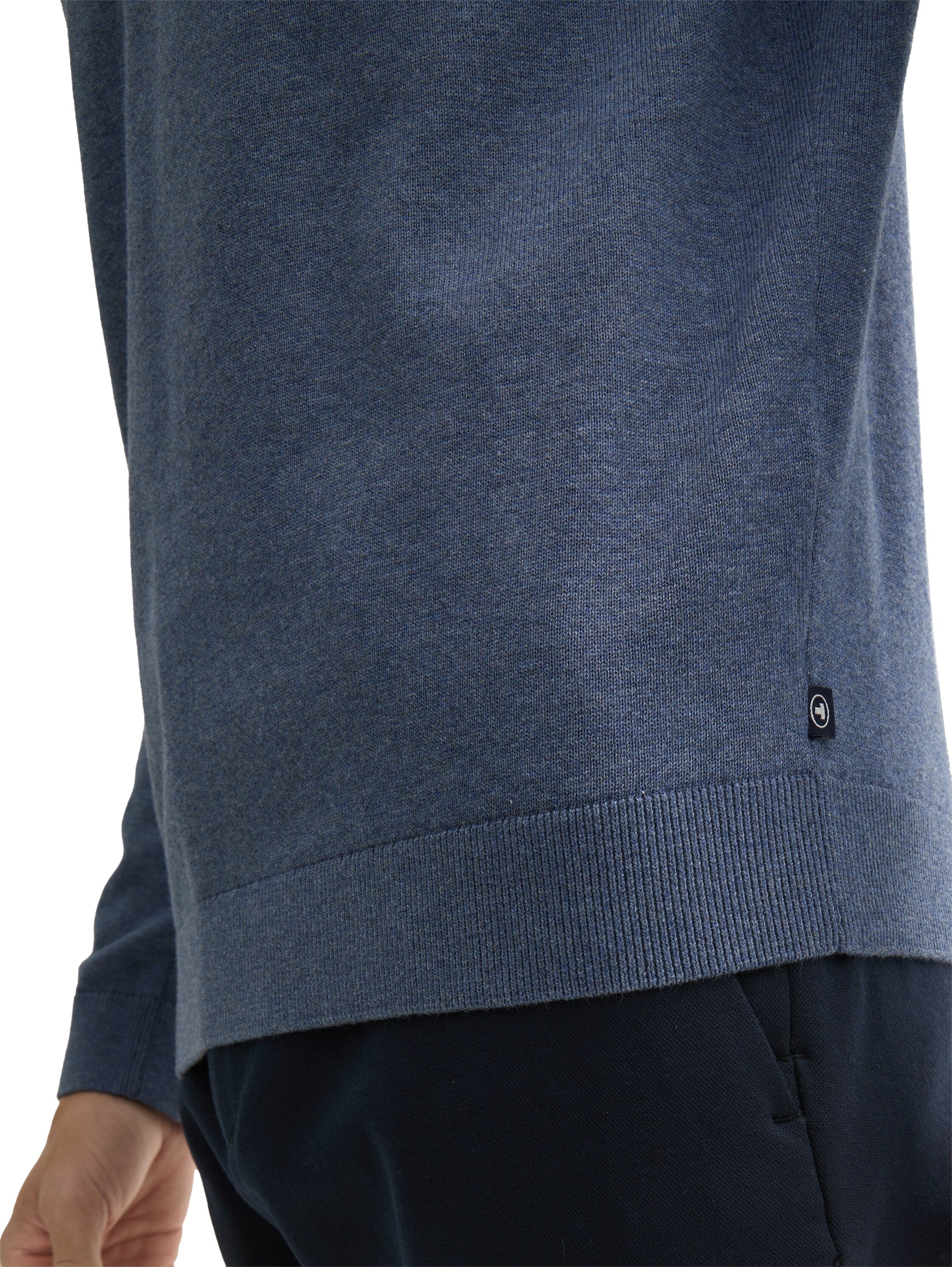 Tom Tailor Knit Wear Blue Grey Sweater