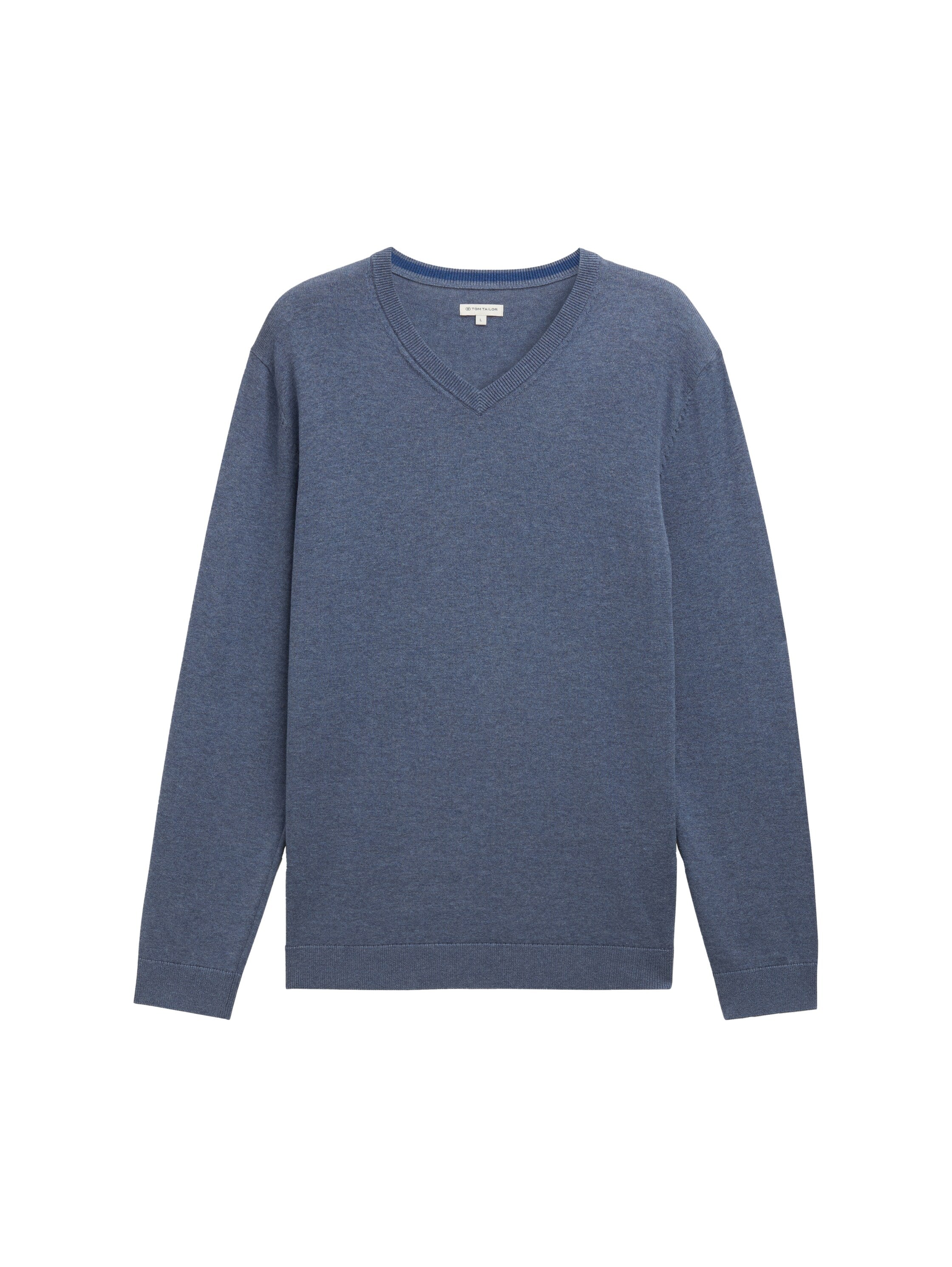 Tom Tailor Knit Wear Blue Grey Sweater