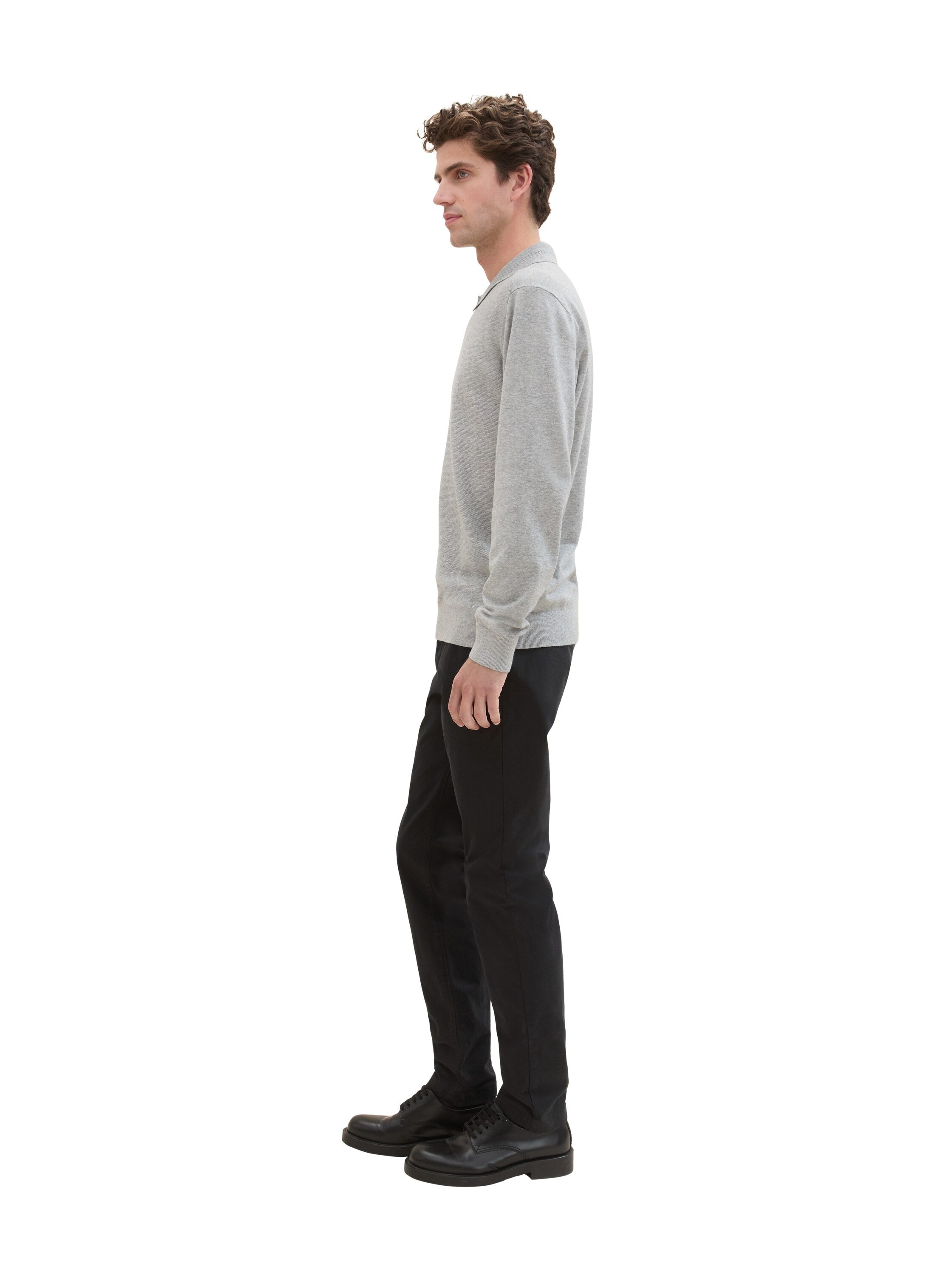 Tom Tailor Black Pants With Slanted Side Pockets