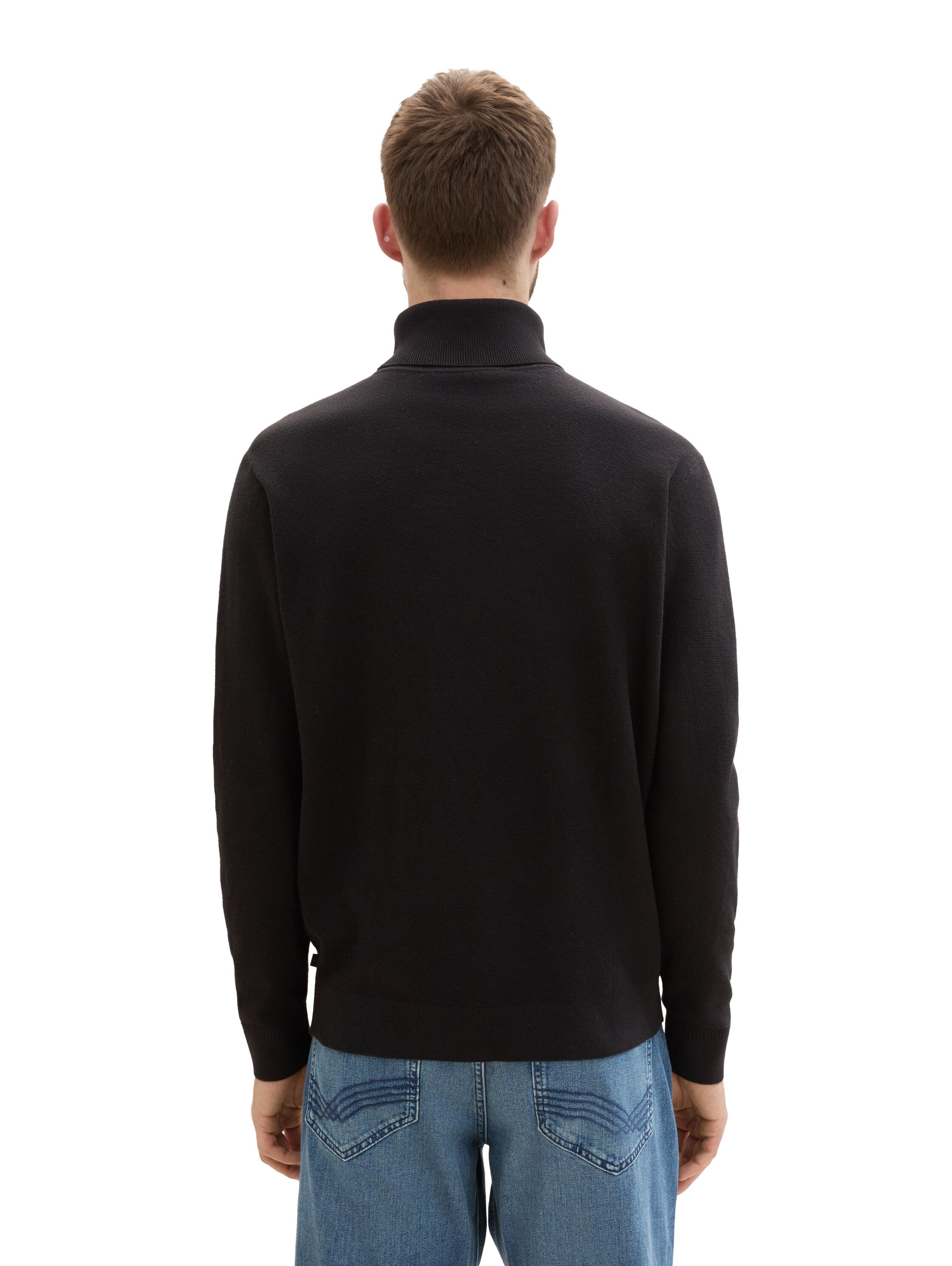 Tom Tailor Soft Turtleneck Black Sweater