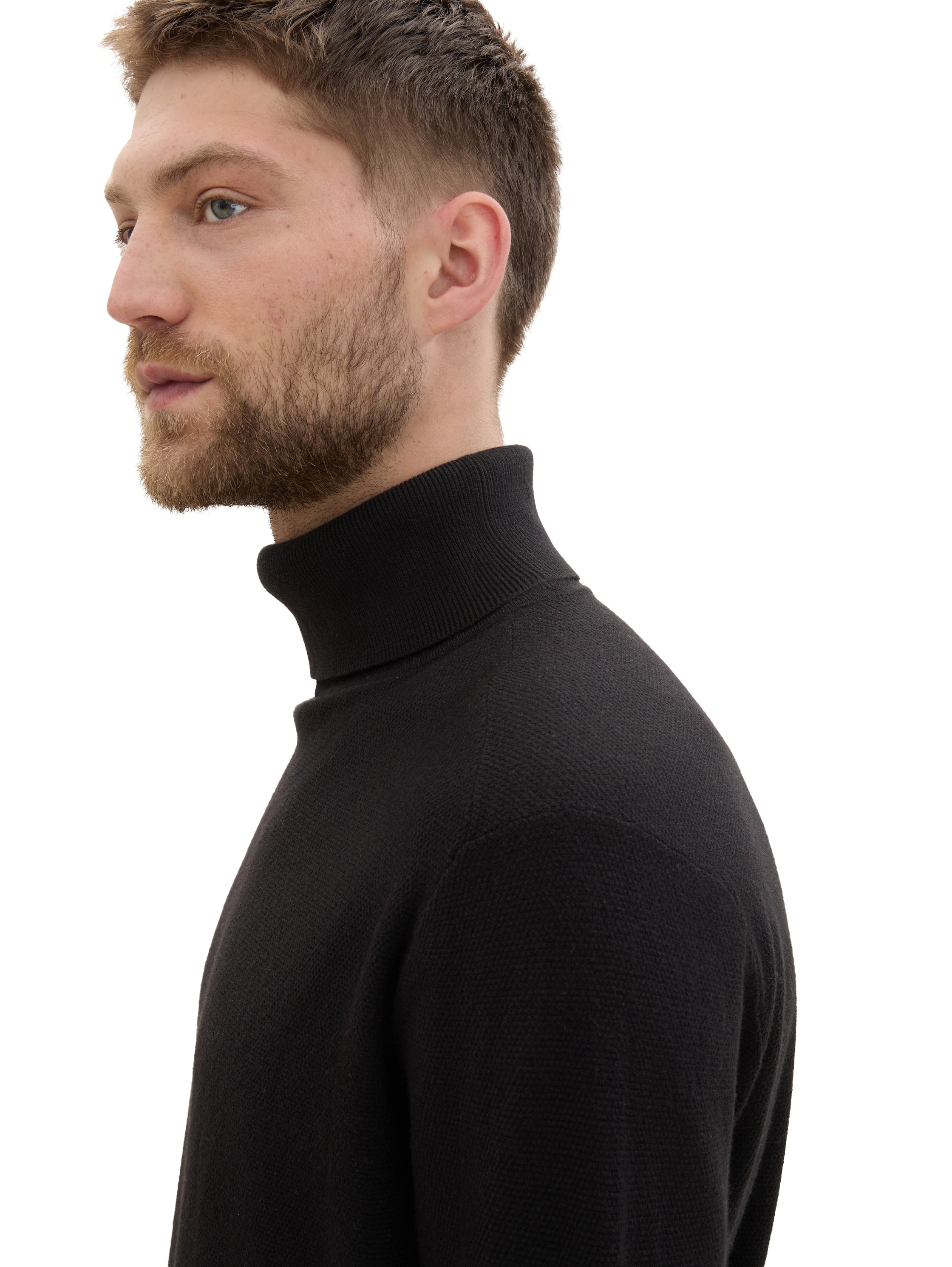 Tom Tailor Soft Turtleneck Black Sweater