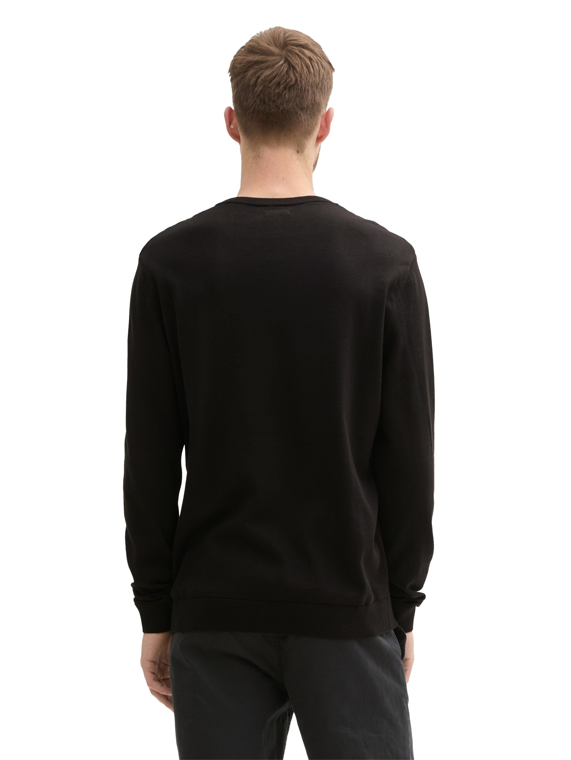 Tom Tailor Knit Wear Black Sweater