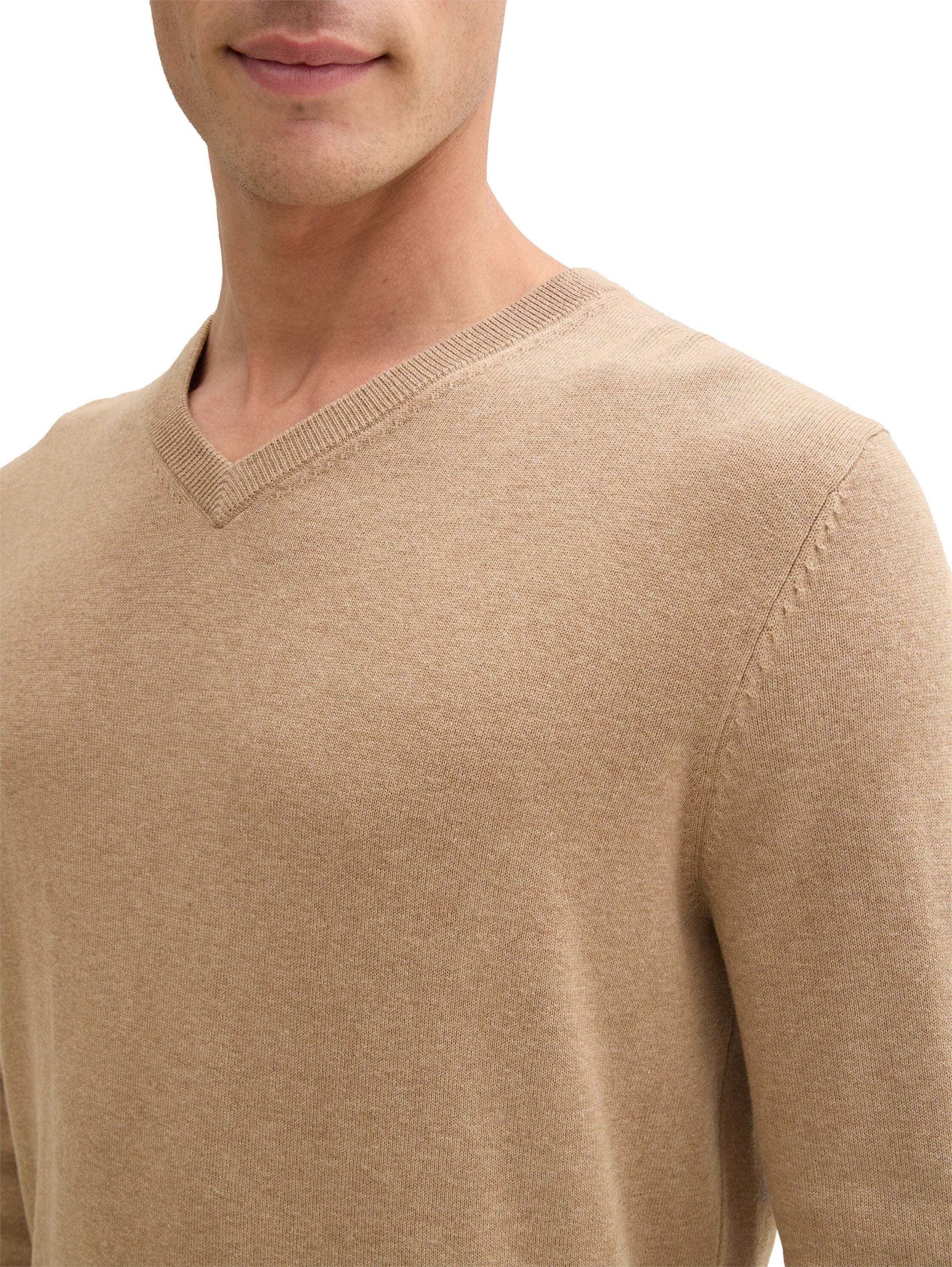 Tom Tailor Knit Wear Beige Sweater