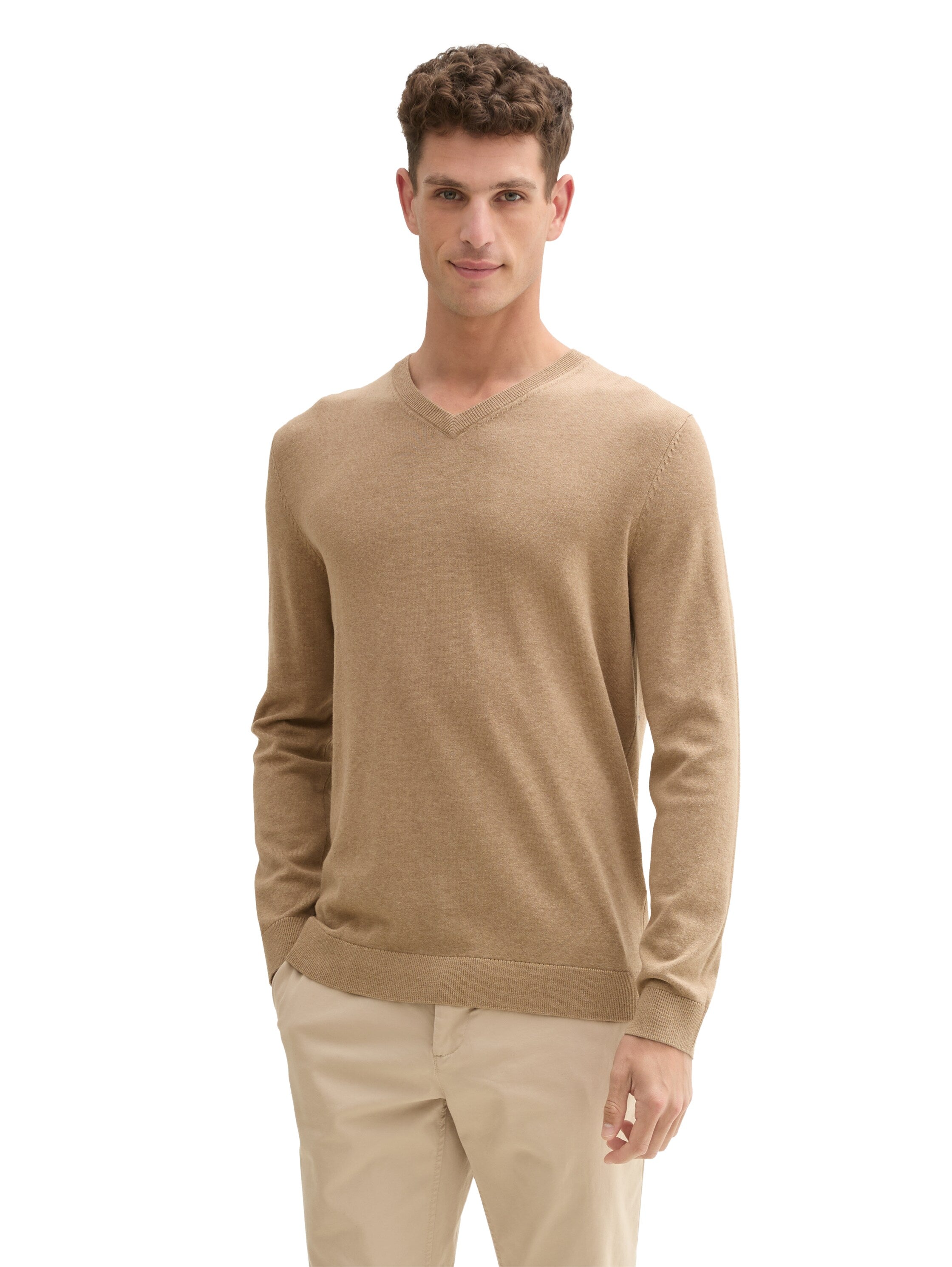 Tom Tailor Knit Wear Beige Sweater