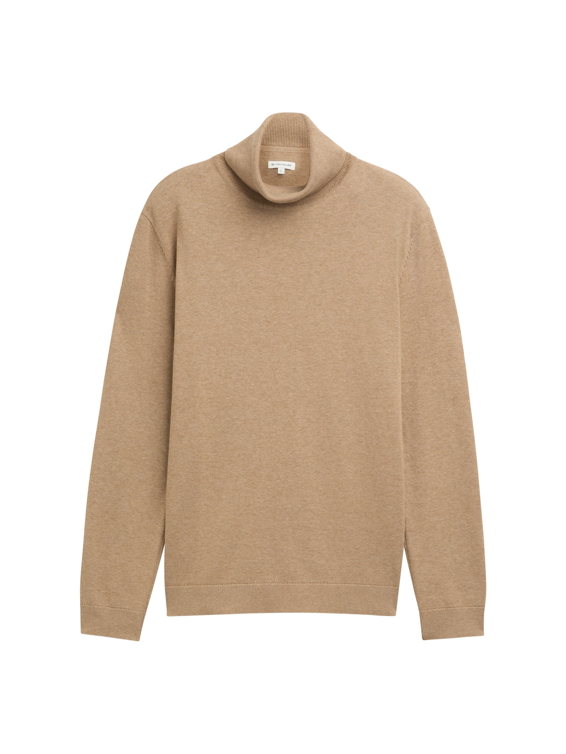 Tom Tailor Beige Turtle Neck Basic Sweater