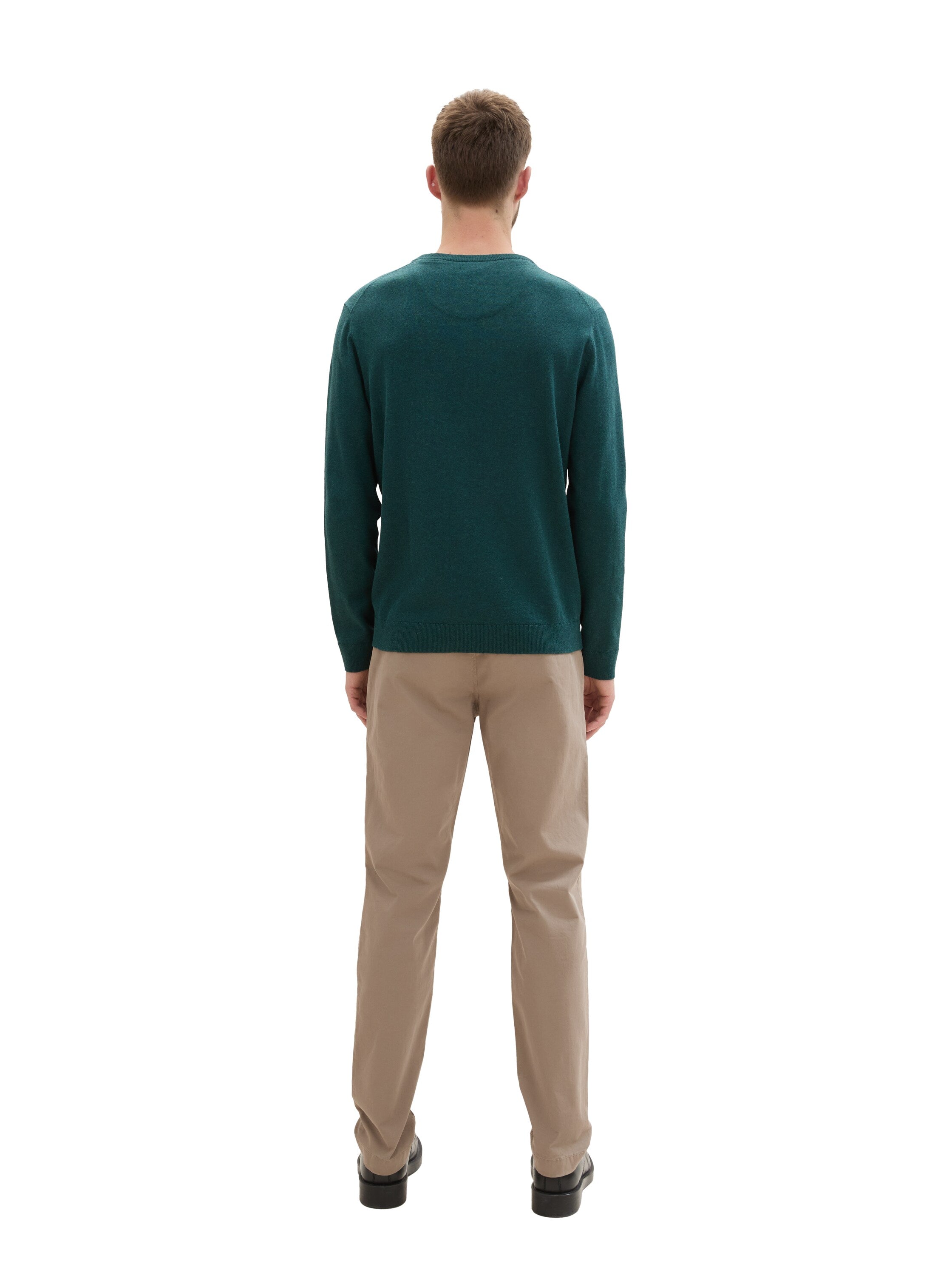 Tom Tailor Beige Pants With Slanted Side Pockets