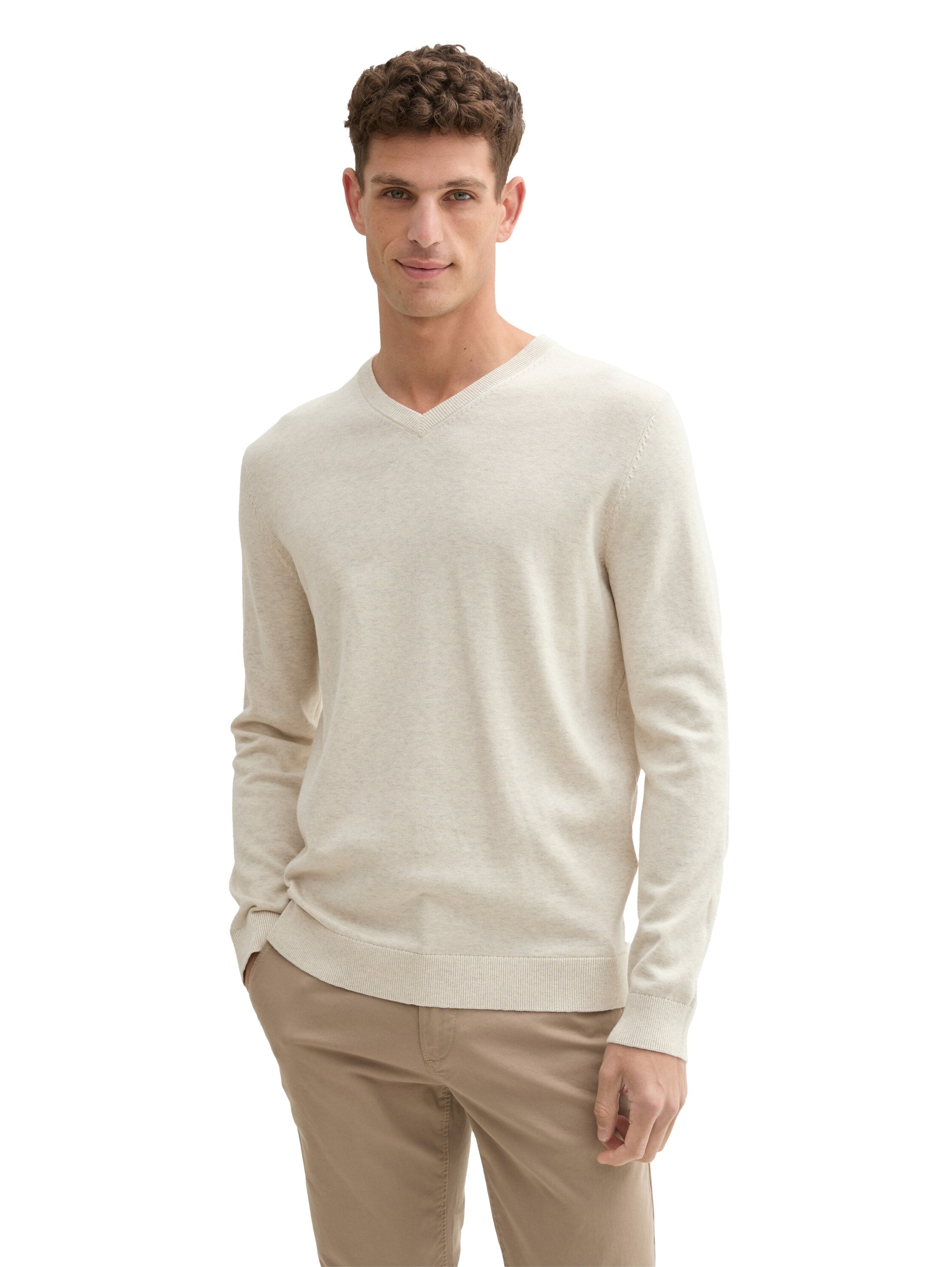 Tom Tailor Knit Wear Light Sand Sweater