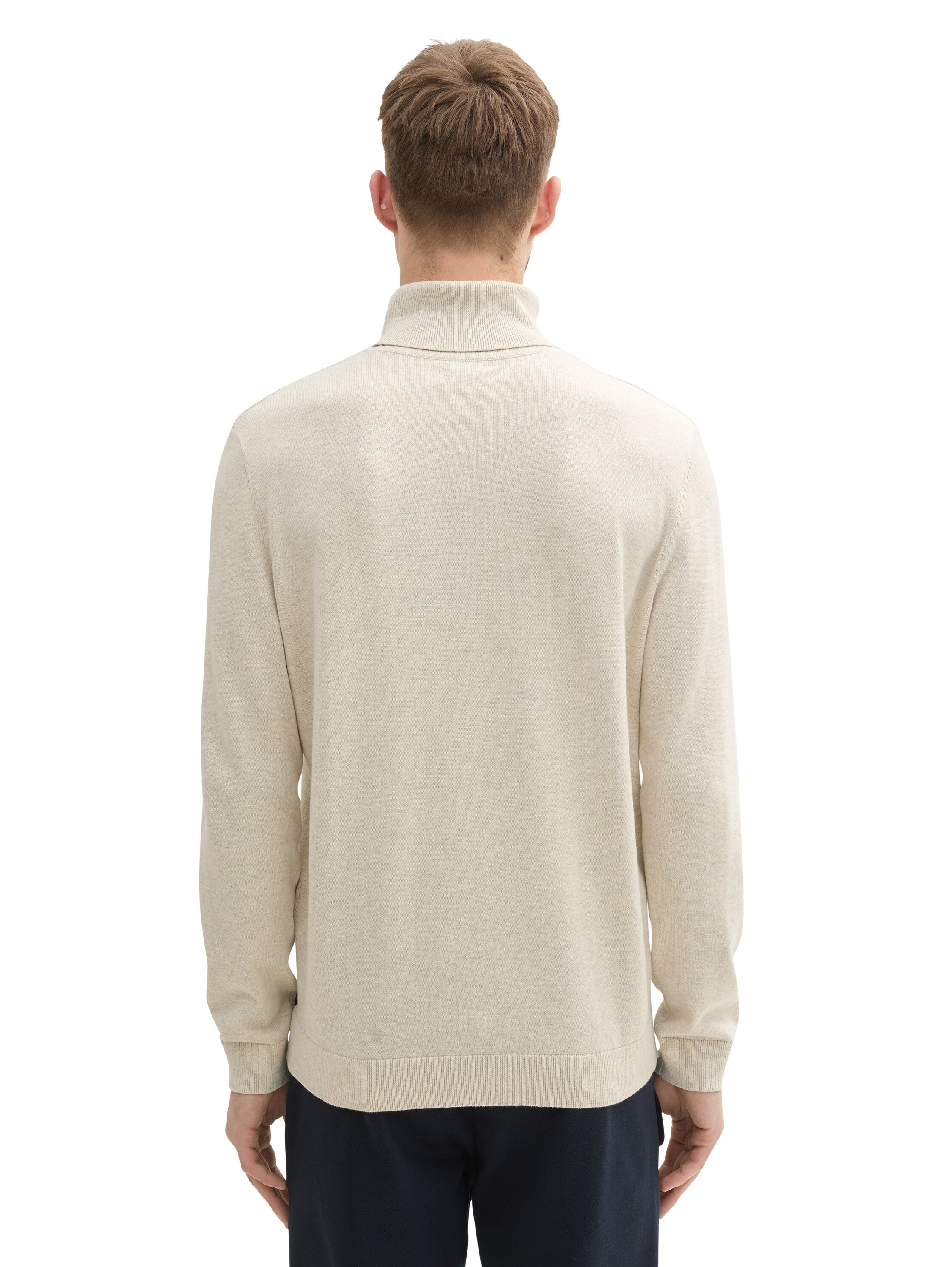 Tom Tailor Light Sand Turtle Neck Basic Sweater