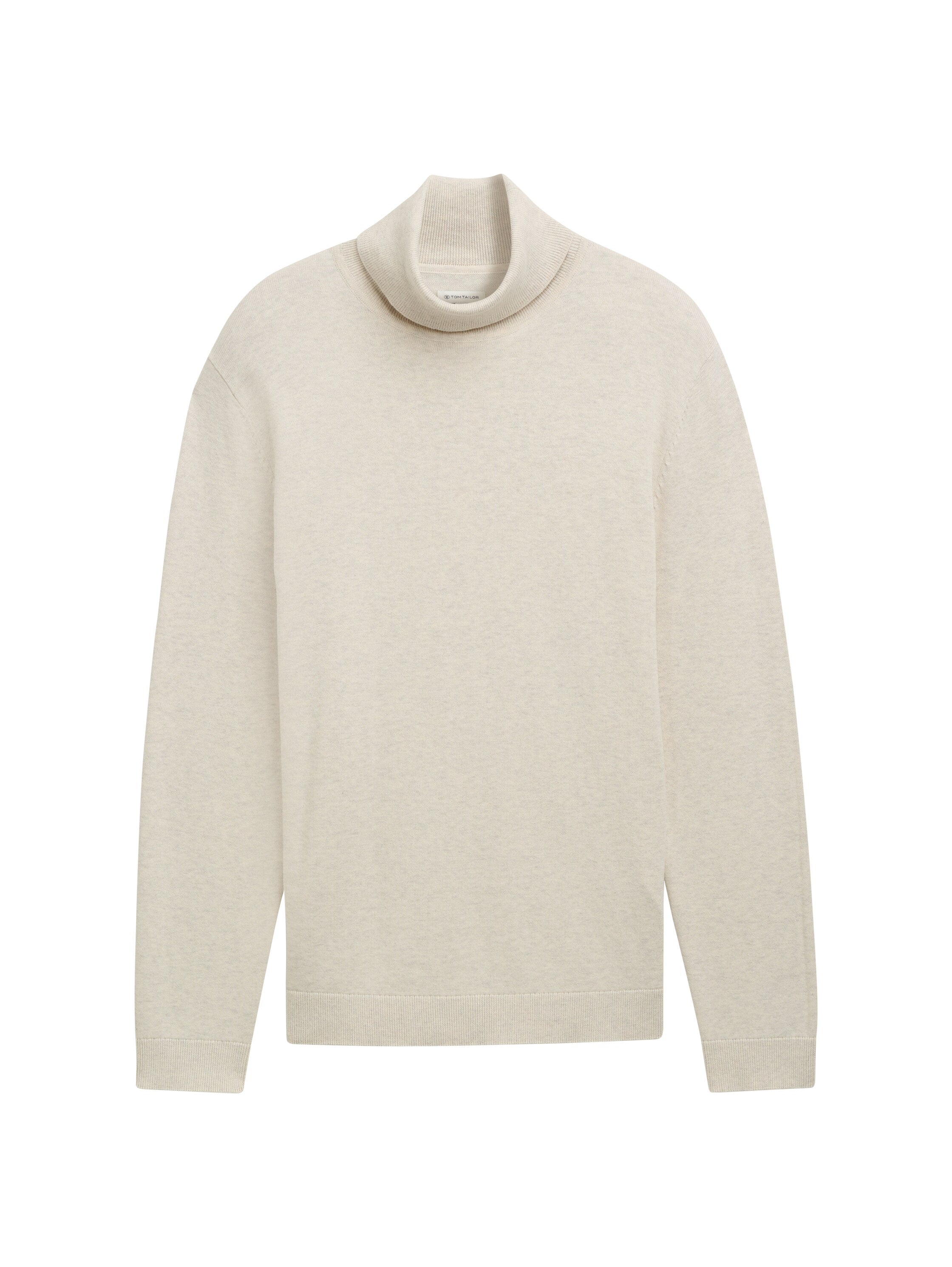 Tom Tailor Light Sand Turtle Neck Basic Sweater