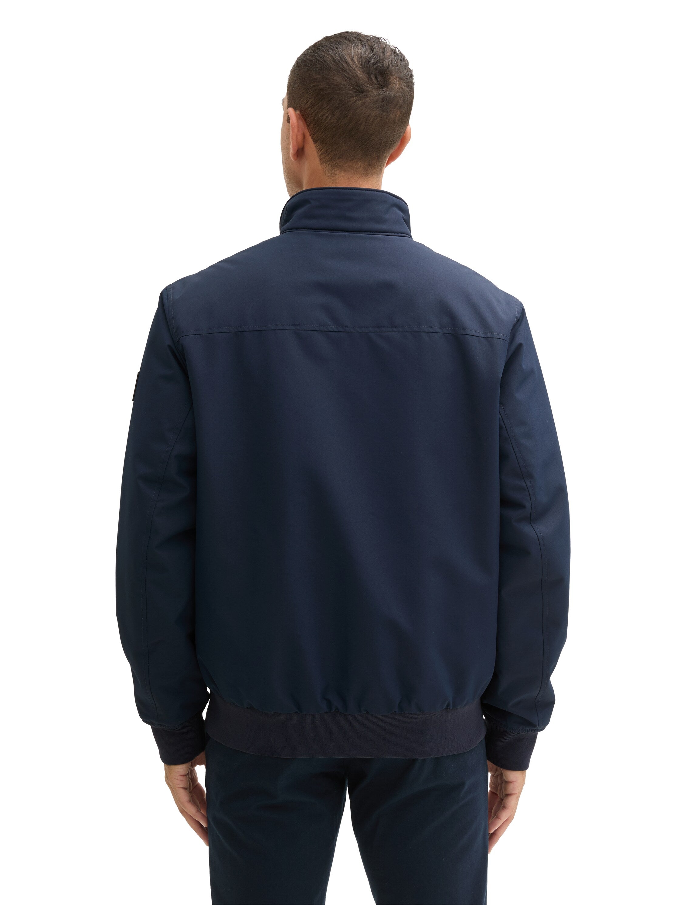 Tom Tailor Navy Jacket With a Stand Up Collar