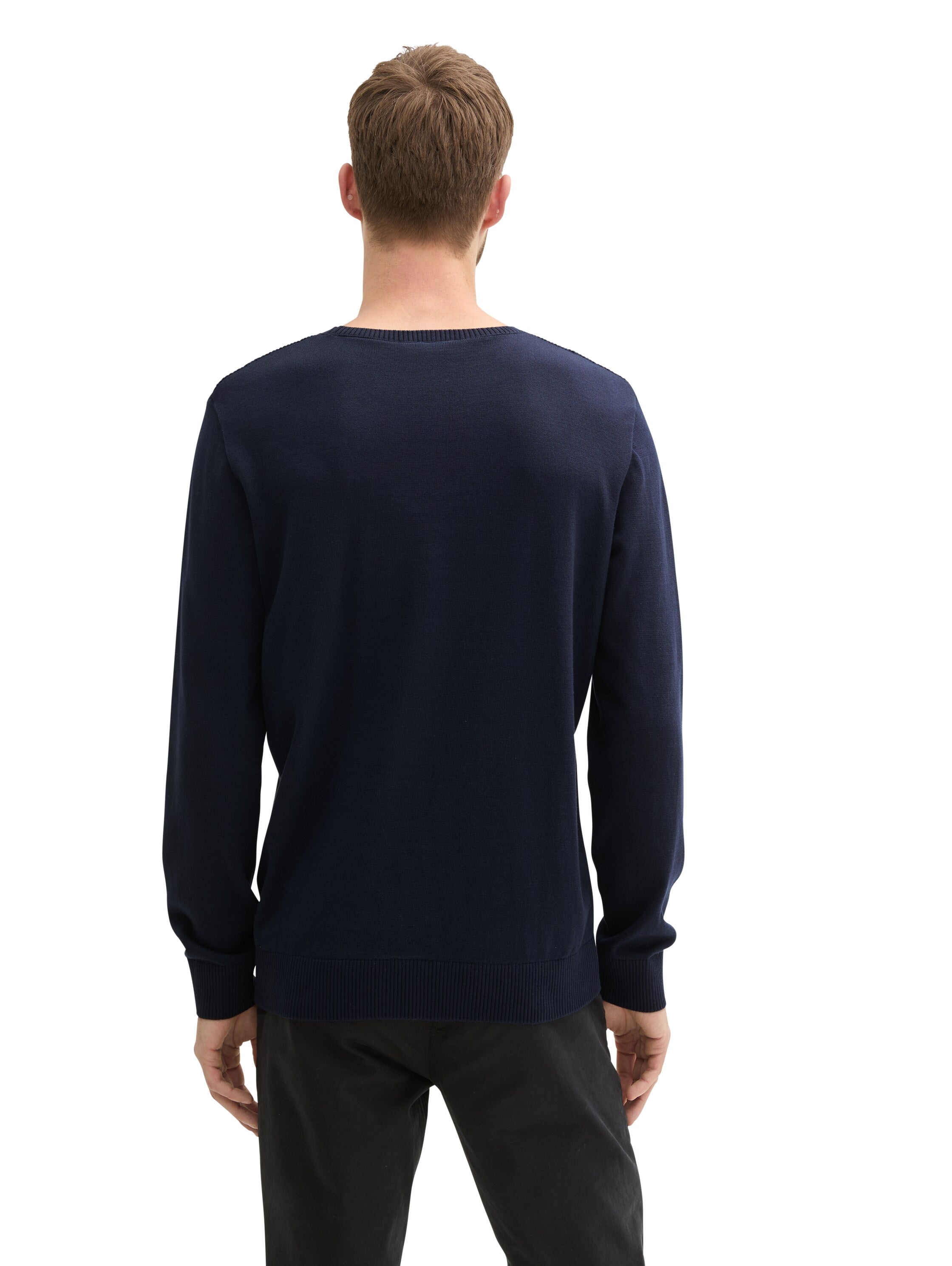 Tom Tailor Navy Round Neck Sweater