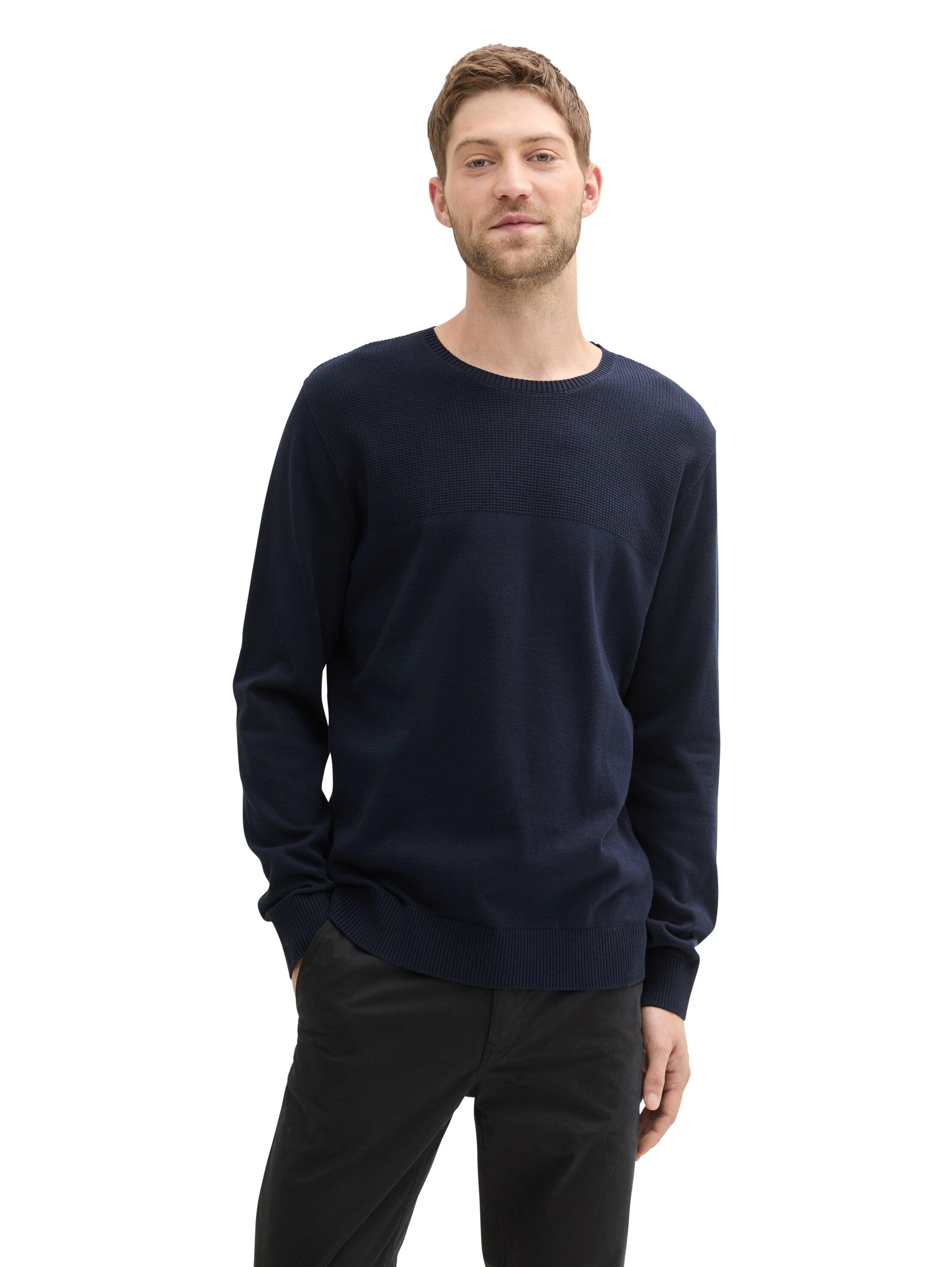 Tom Tailor Navy Round Neck Sweater