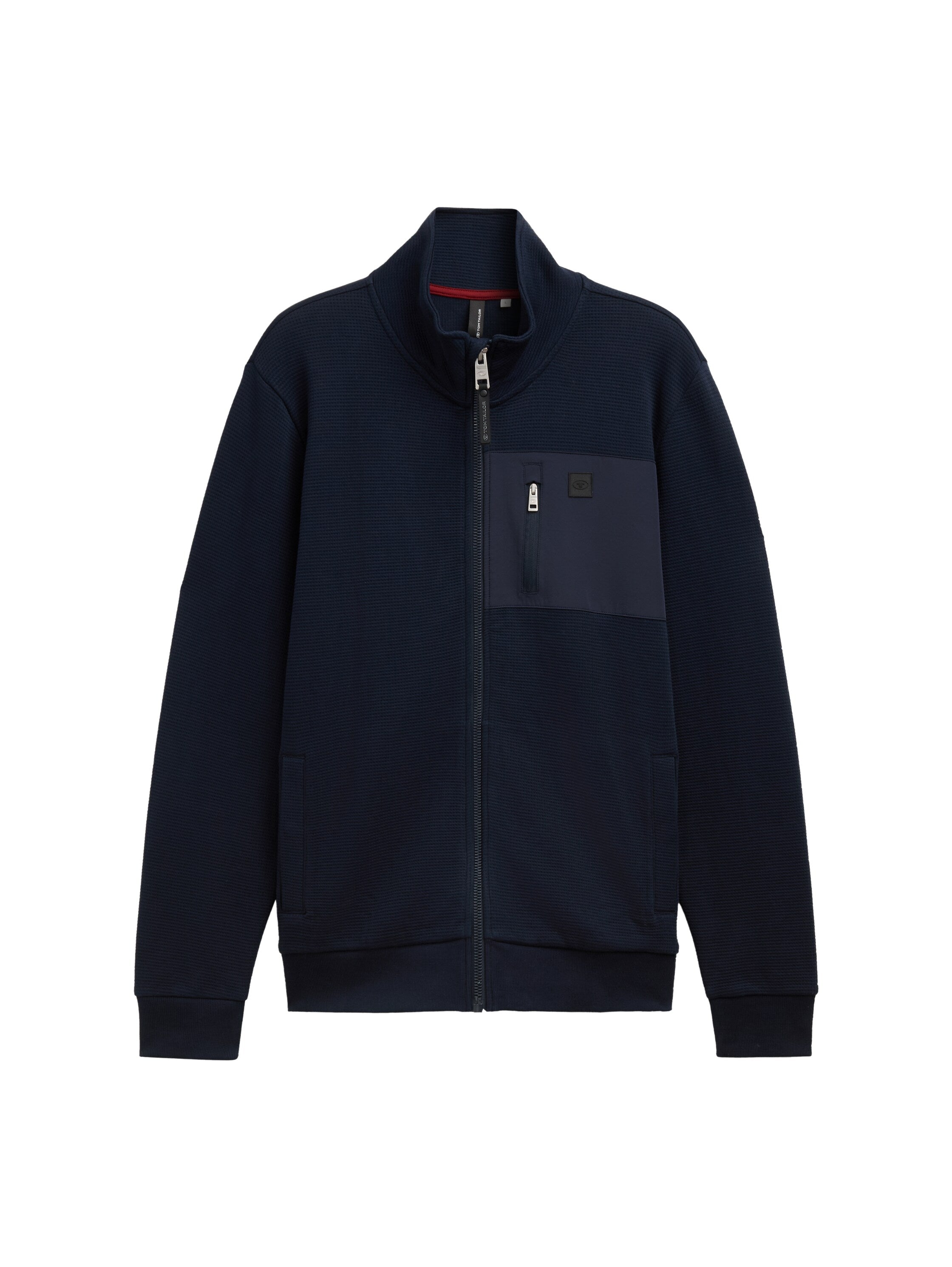 Tom Tailor Navy Jacket With Stand Up Collar