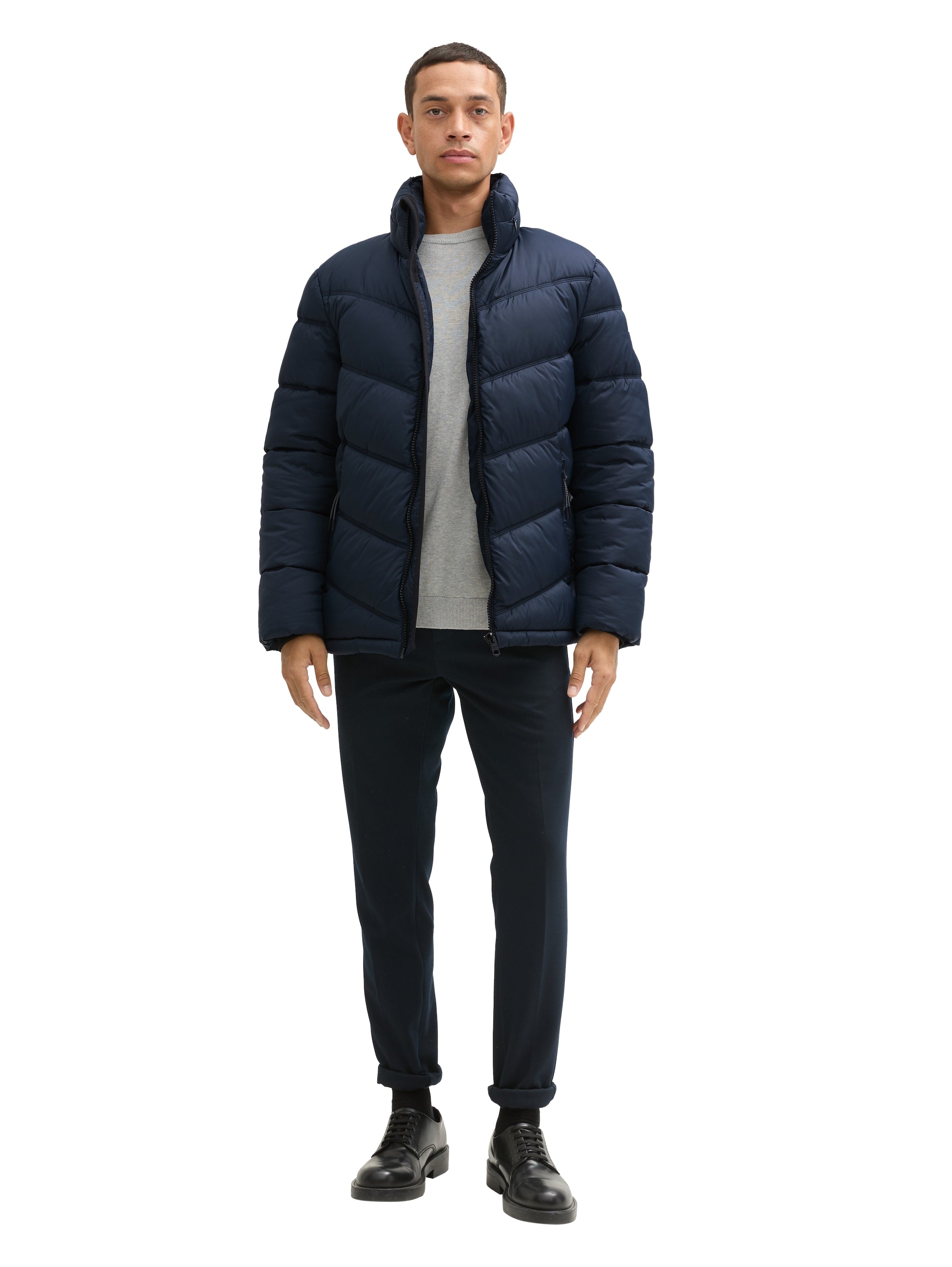 Tom Tailor Hybrid Puffer Navy Jacket