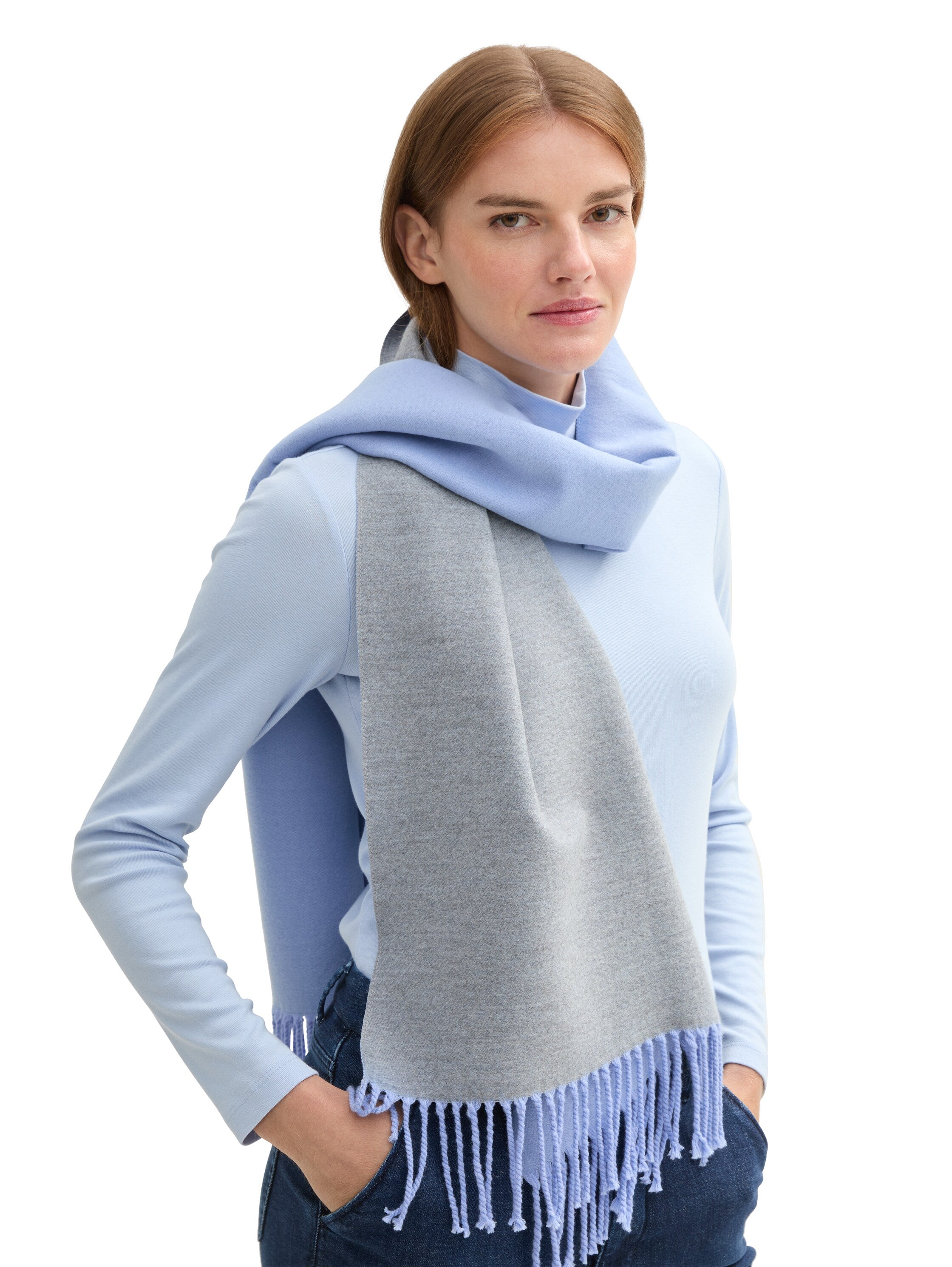 Tom Tailor Calm Blue Scarf Double Face